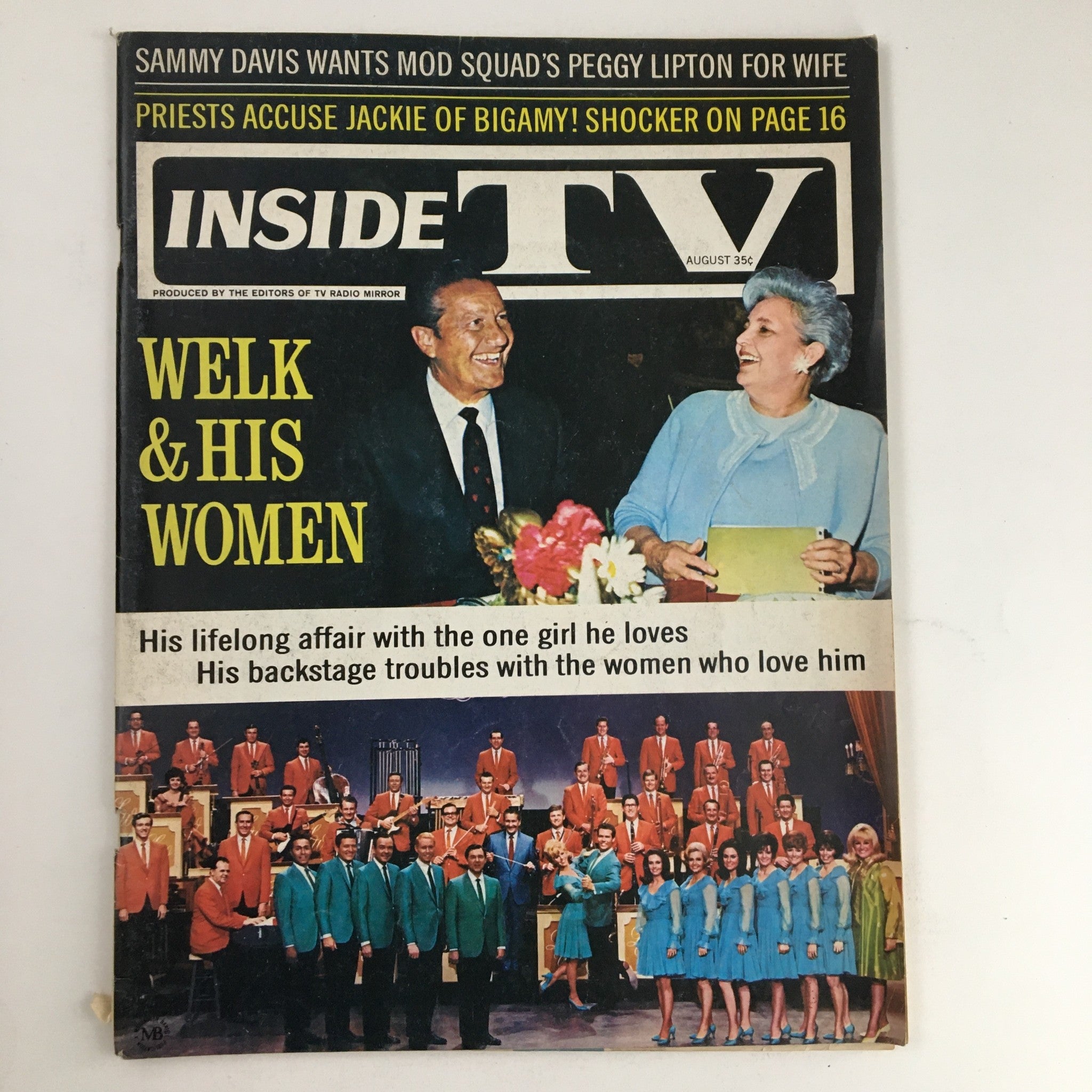 Inside TV Magazine August 1969 Jackie Onassis & Don Mitchell No Label