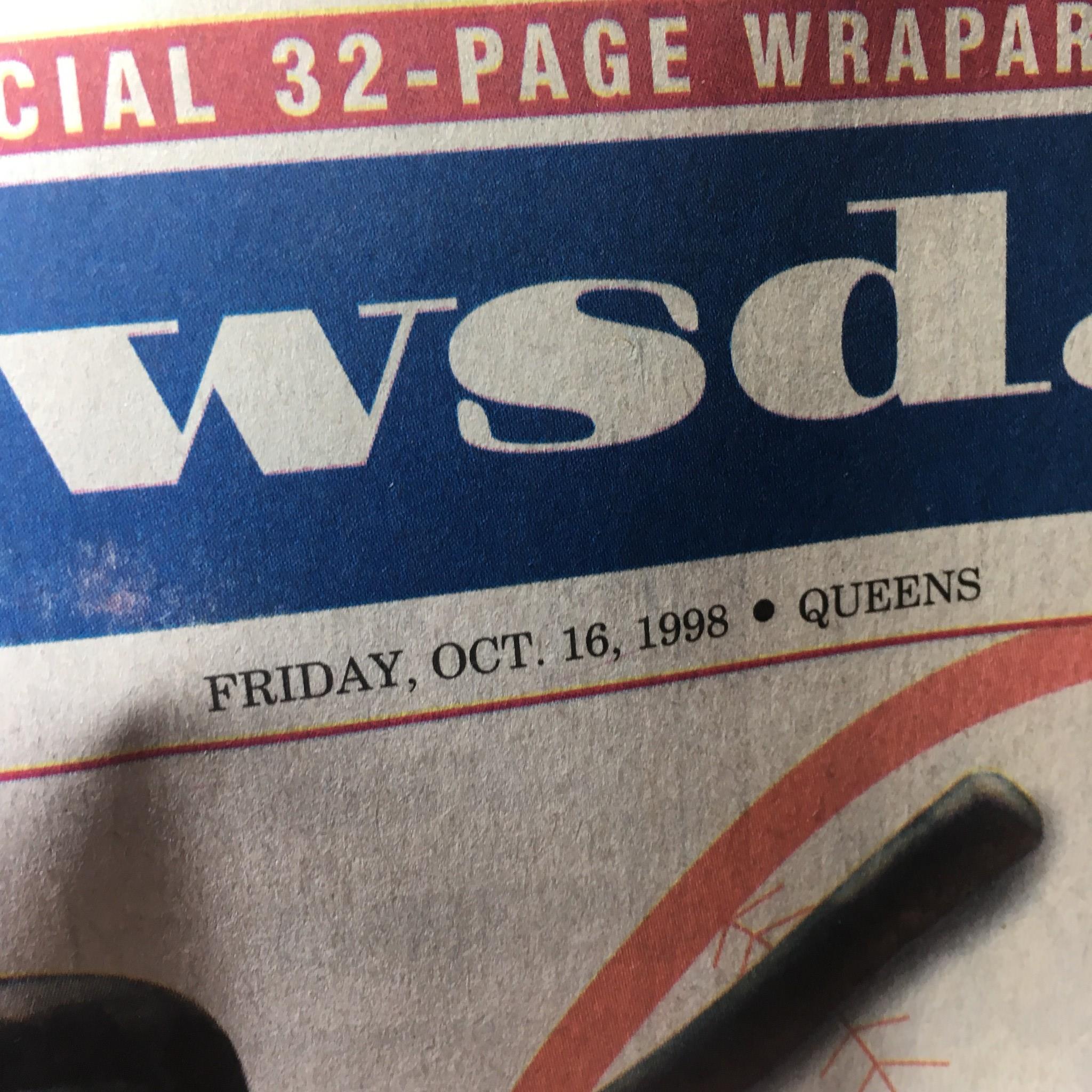 Newsday: Oct 16 1998 Yankees Take On Padres, History Are They The Best?