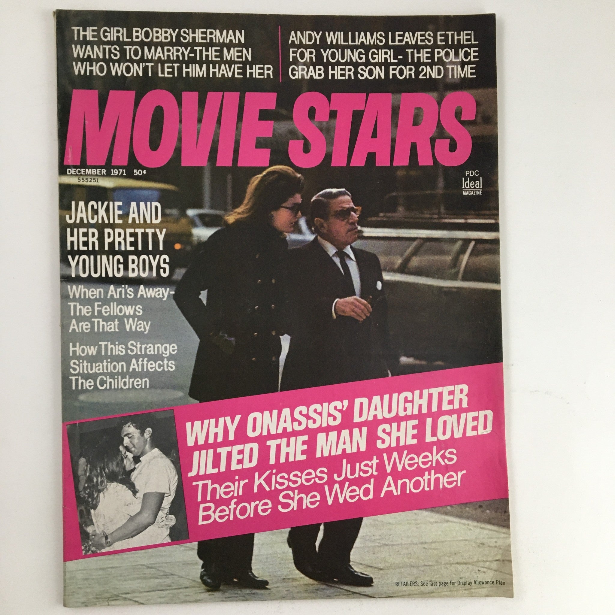 Movie Stars Magazine December 1971 Jackie Kennedy & Aristotle Onassis No Label