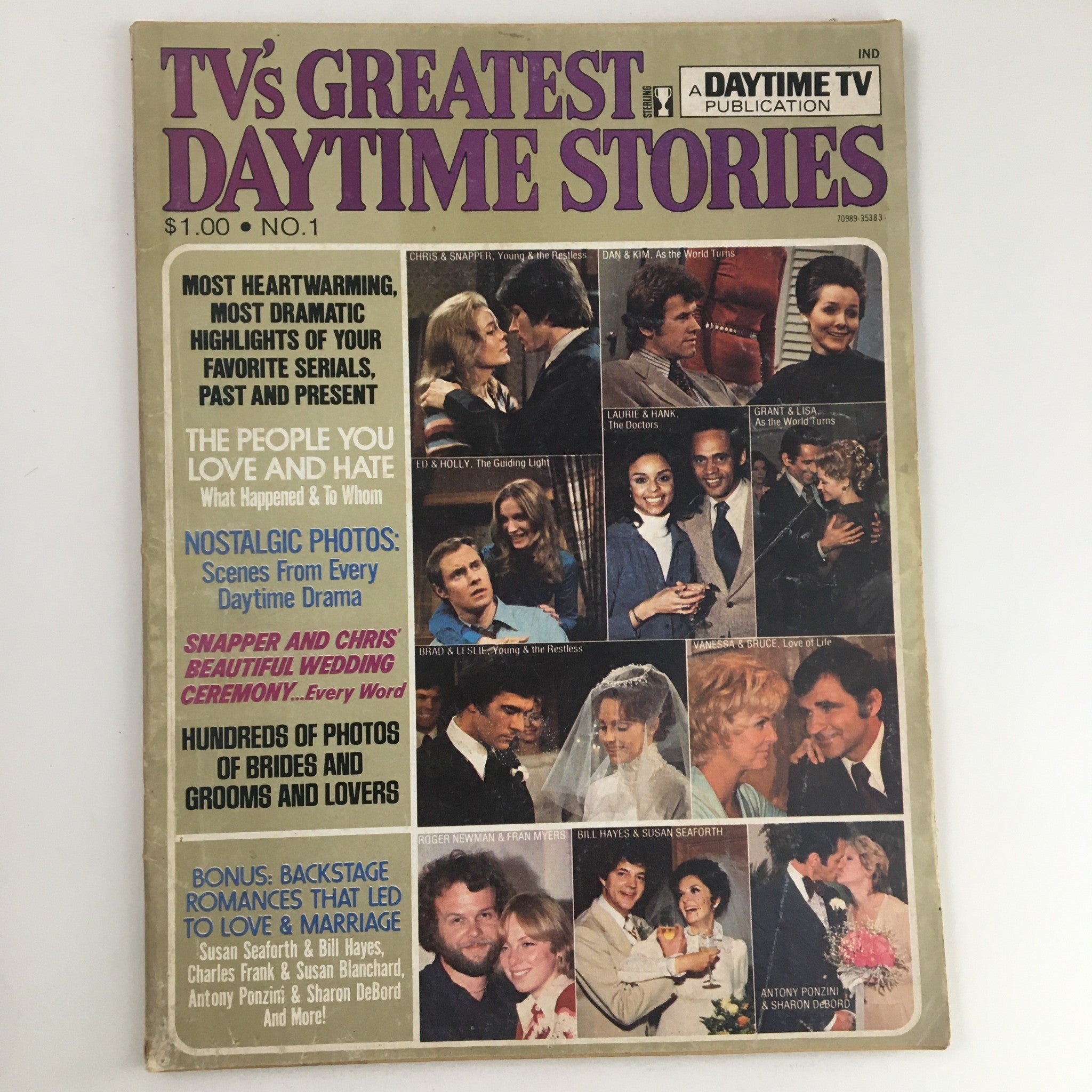 TV's Greatest Daytime Stories 1975 No. 1 Trish Stewart & William G Espy No Label