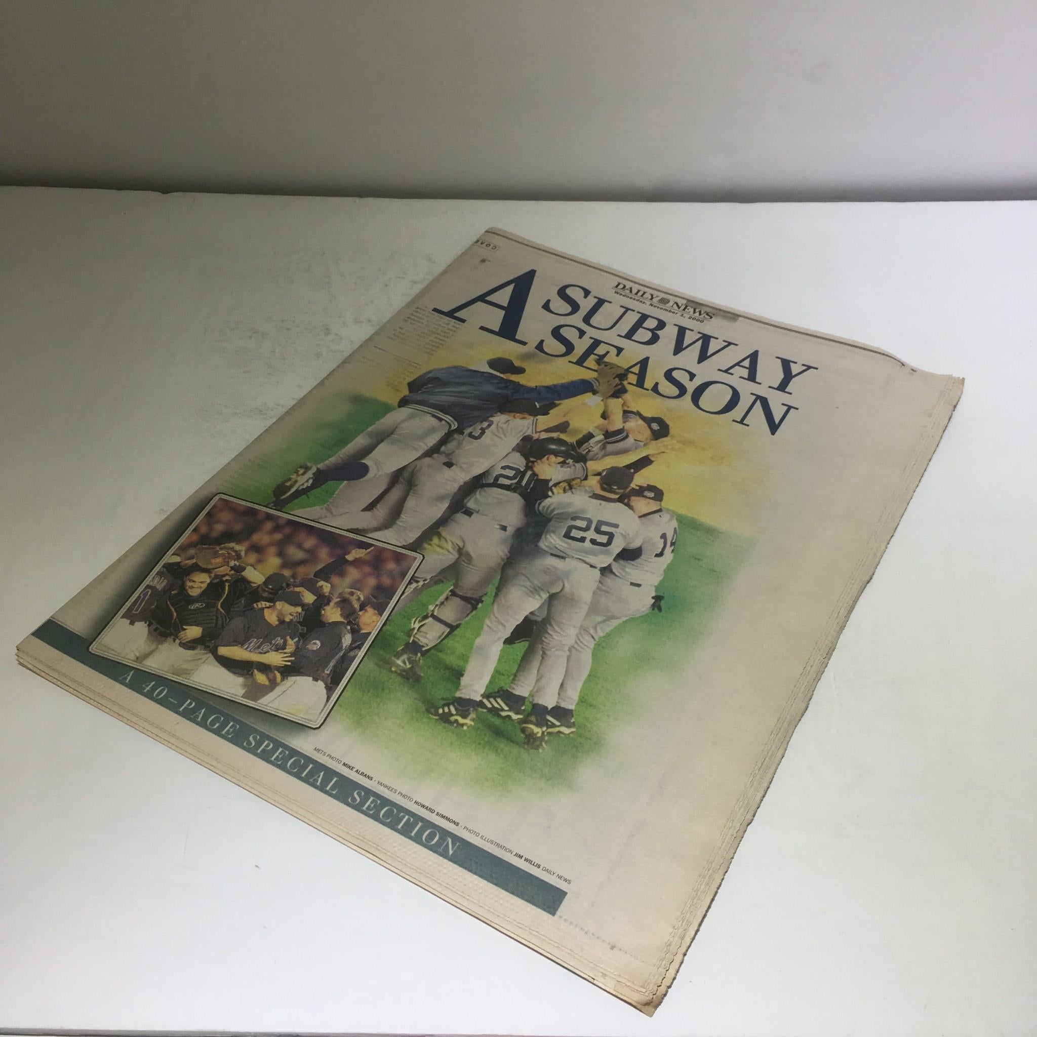 NY Daily News: Nov 1 2000 A Subway Season, Excellent