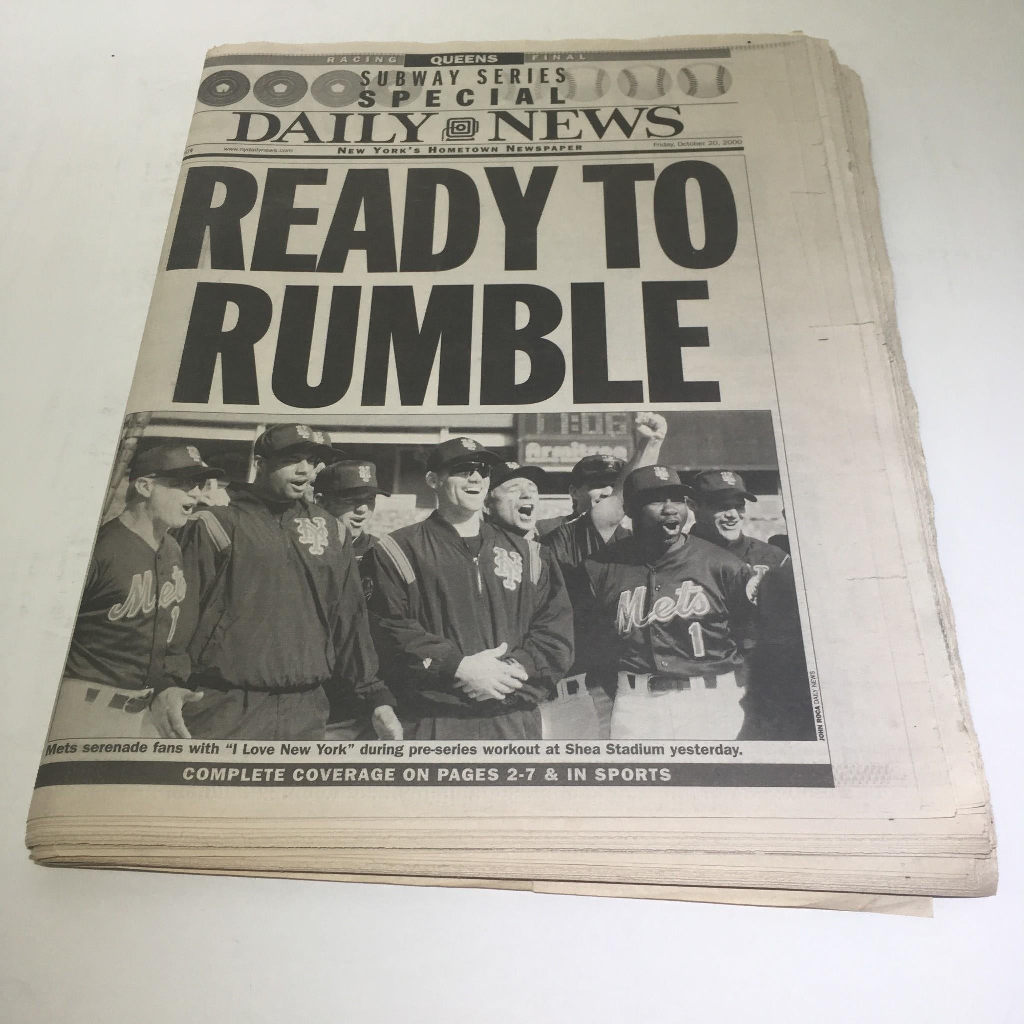 NY Daily News: Oct 27 2000 Ready To Rumble