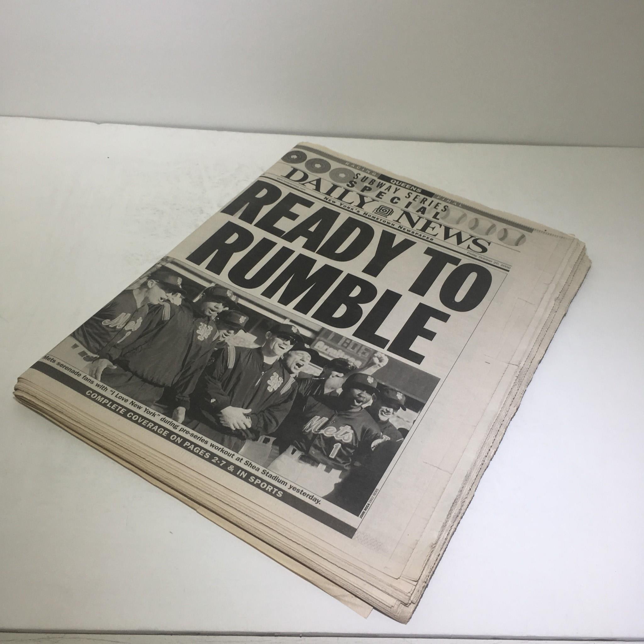 NY Daily News: Oct 27 2000 Ready To Rumble