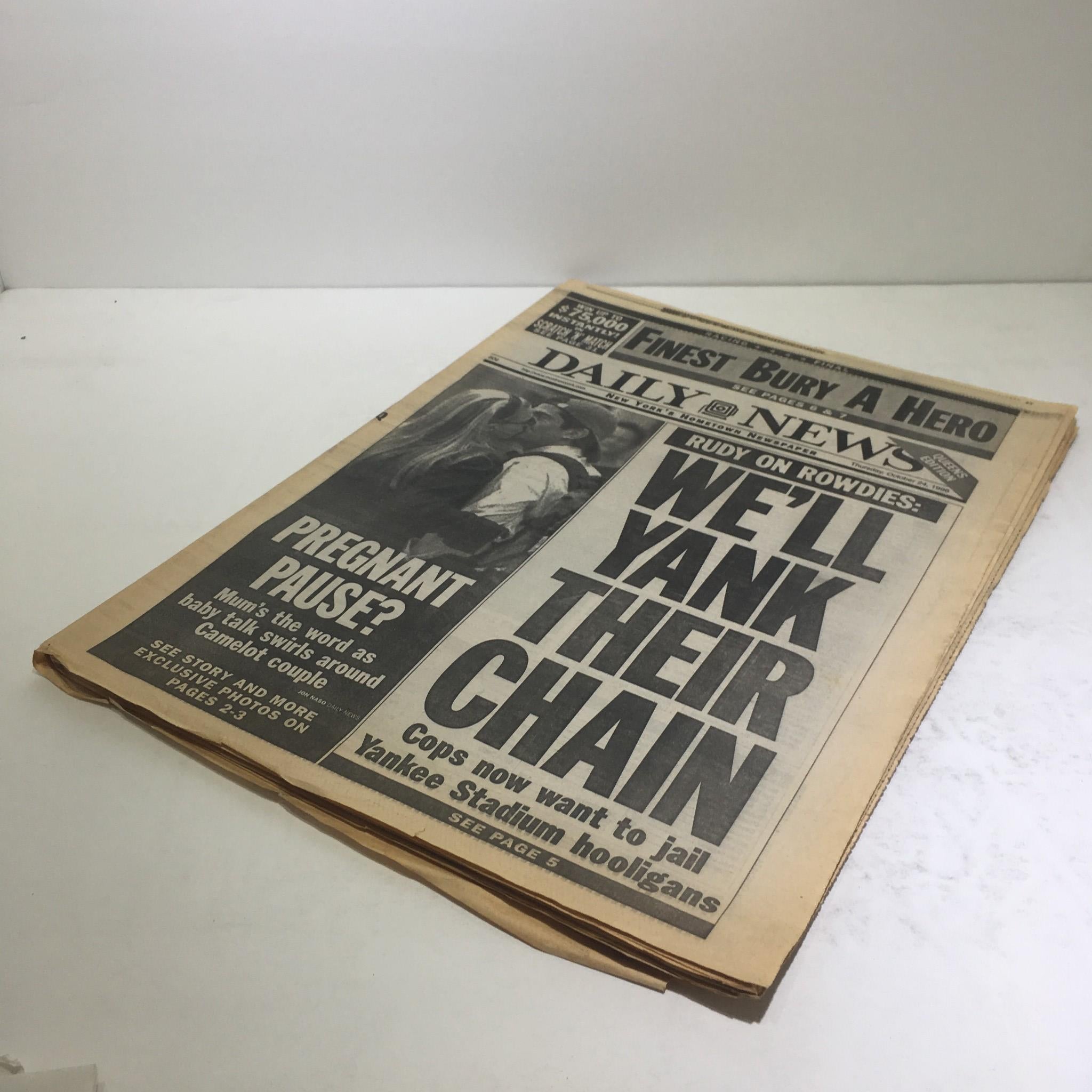 New York Daily News: Oct 24 1996 We'll Yank Their Chain