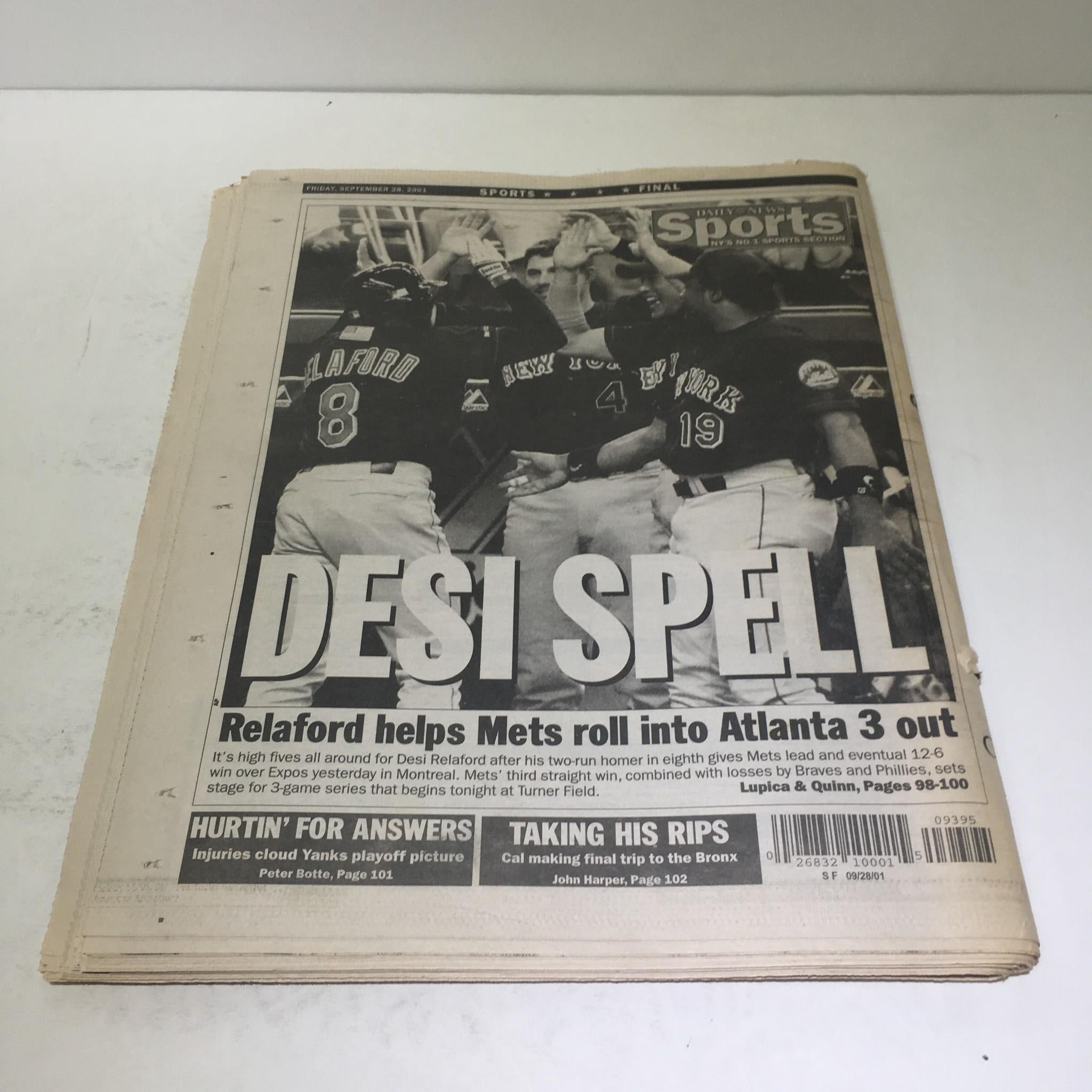 NY Daily News: Sept 28 2001 No Deal