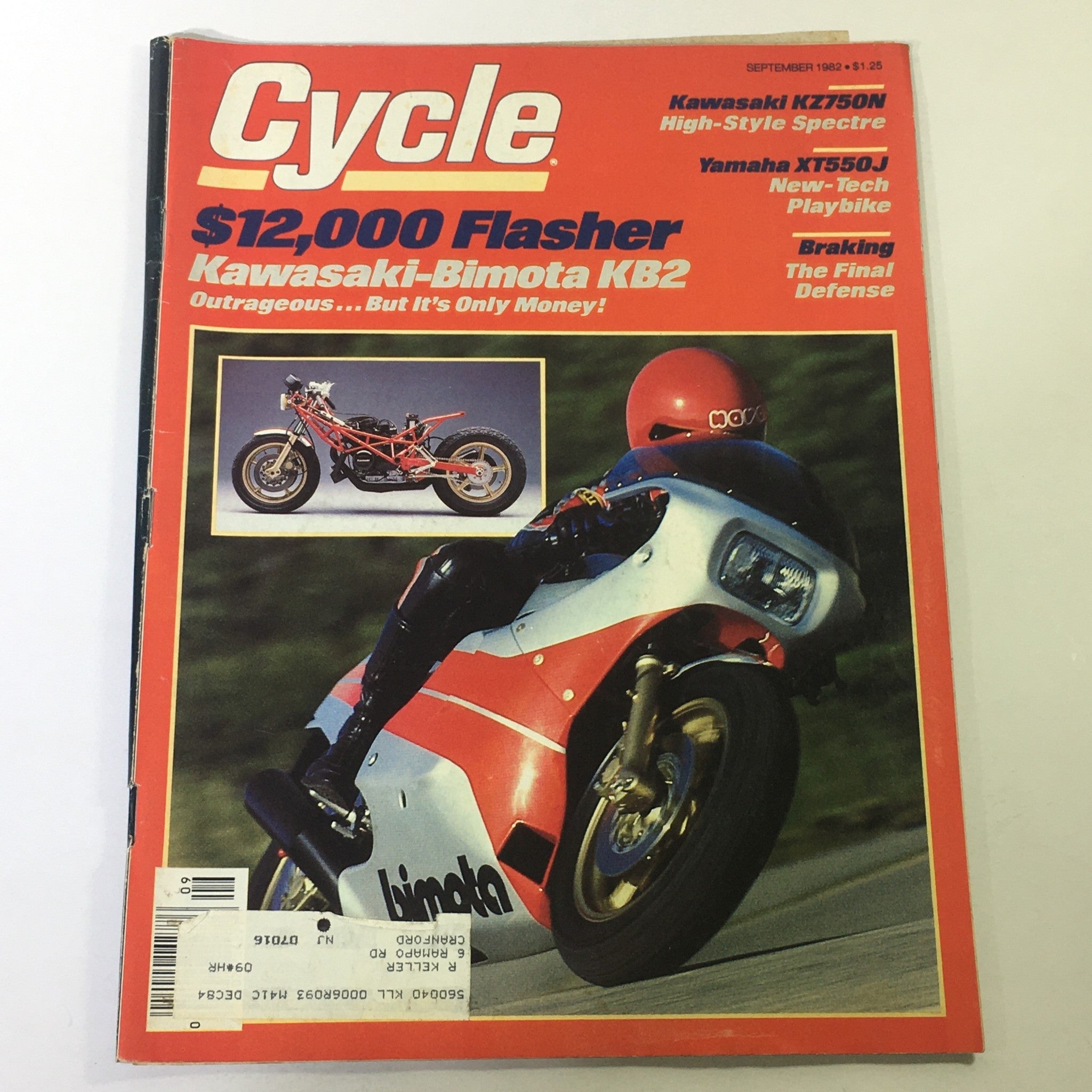 VTG Cycle Magazine September 1982 - Kawasaki-Bimota KB2 / Kawasaki KZ750N