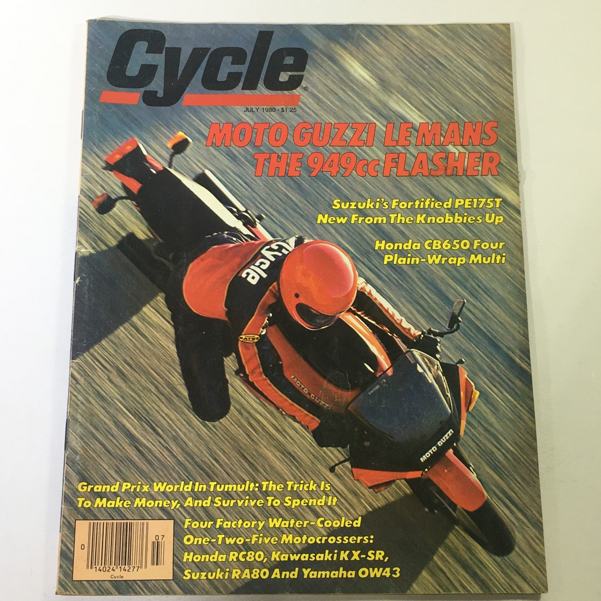 VTG Cycle Magazine July 1980 - Moto Guzzi Le Mans 949cc Flasher / Suzuki PE175T