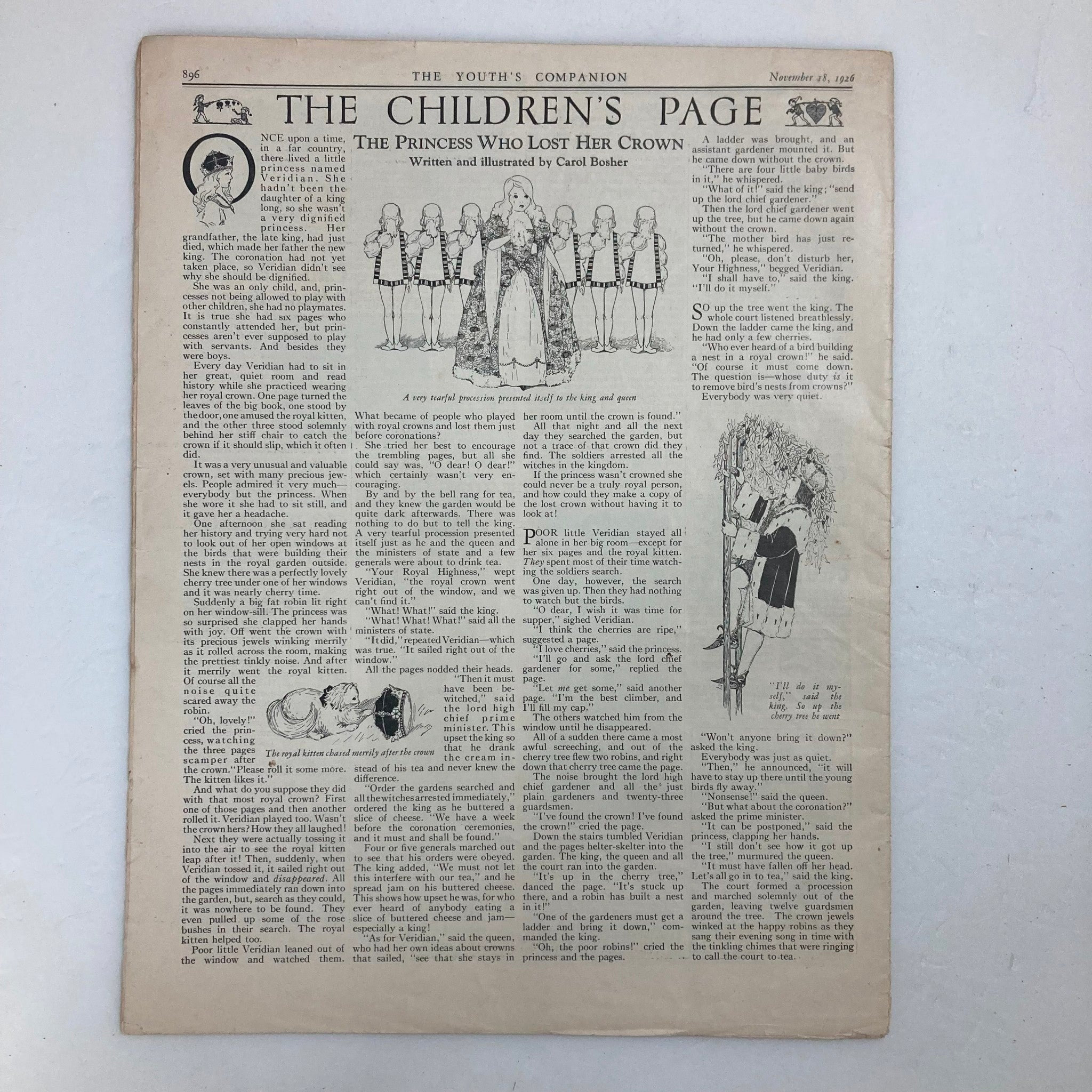 VTG The Youth's Companion Magazine November 18 1926 Plenty of Hard Work No Label