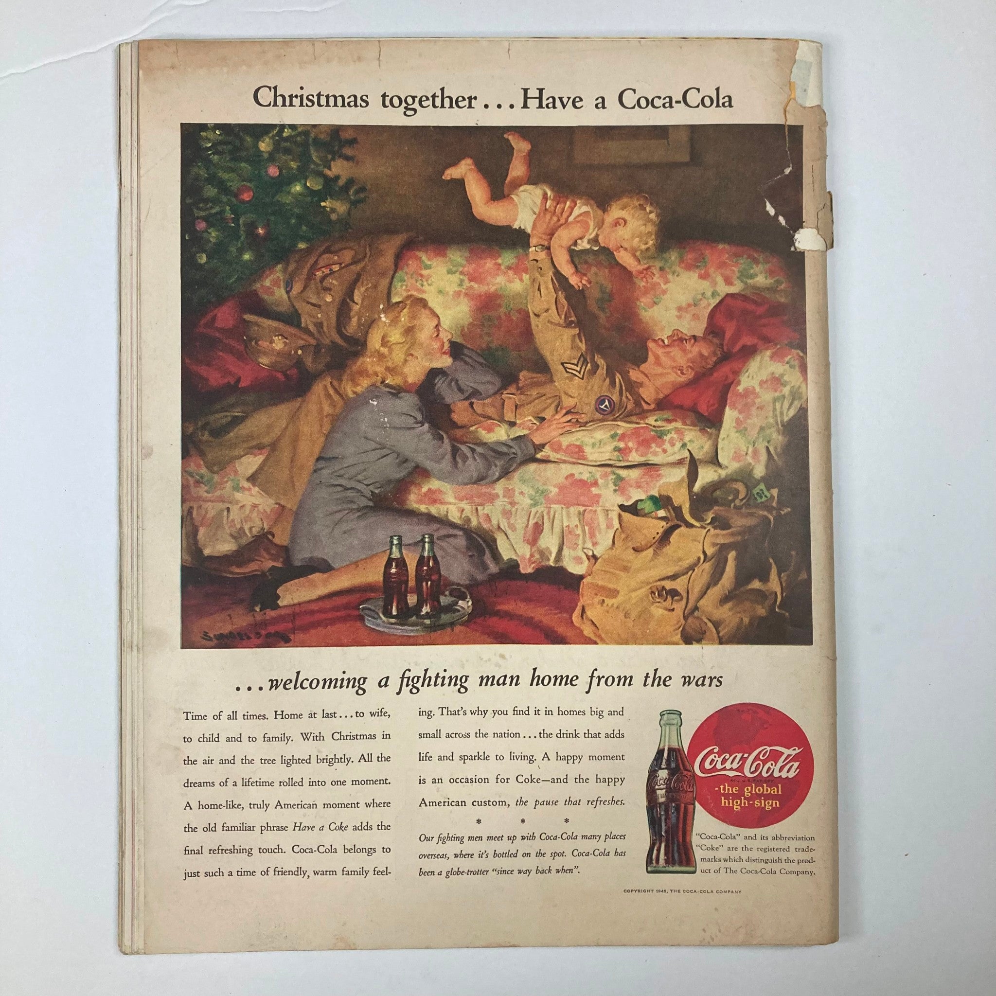 VTG Collier's Magazine December 1 1945 That Poor Man in The White House No Label