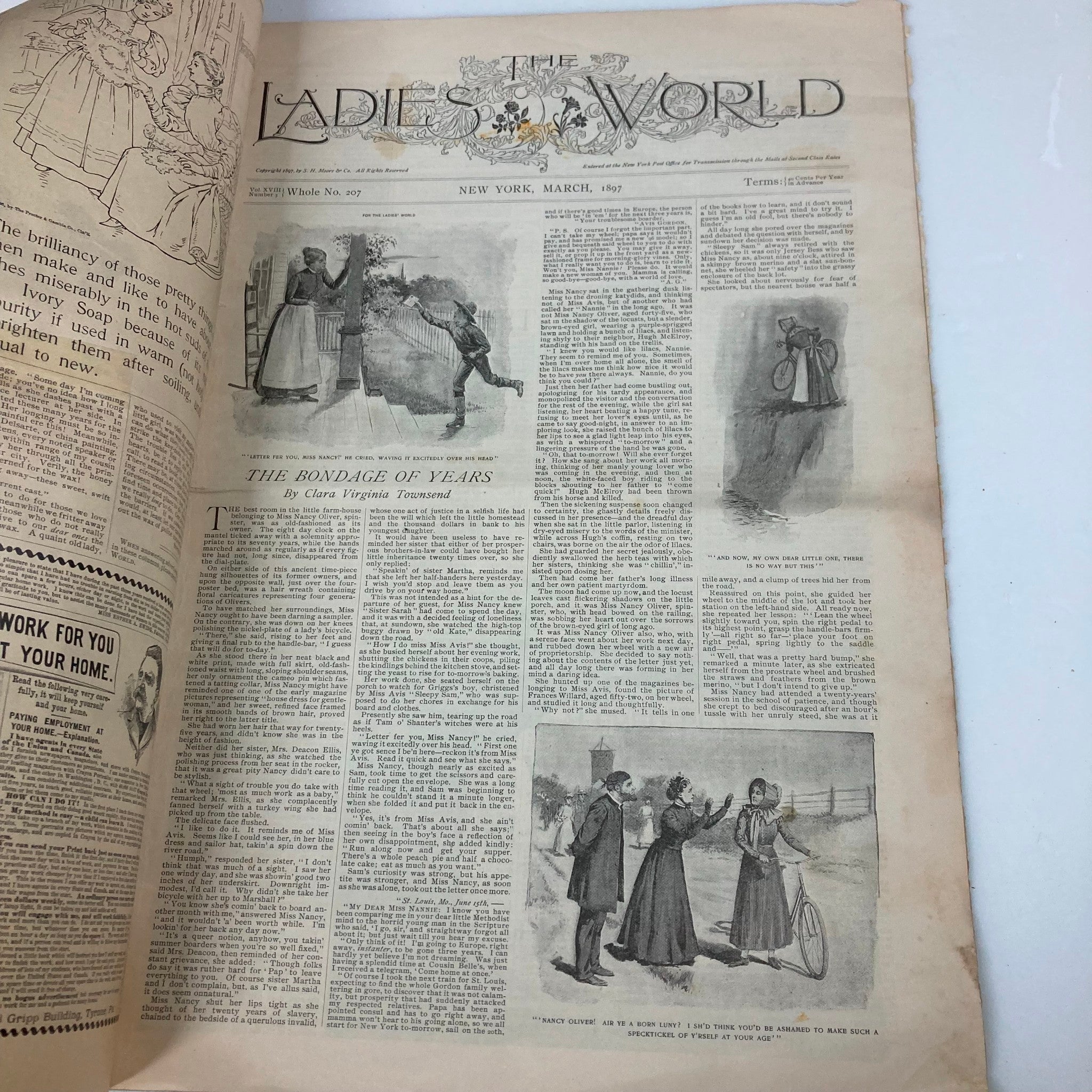 VTG The Ladies World Magazine March 1897 No. 207 The Bond of Years No Label