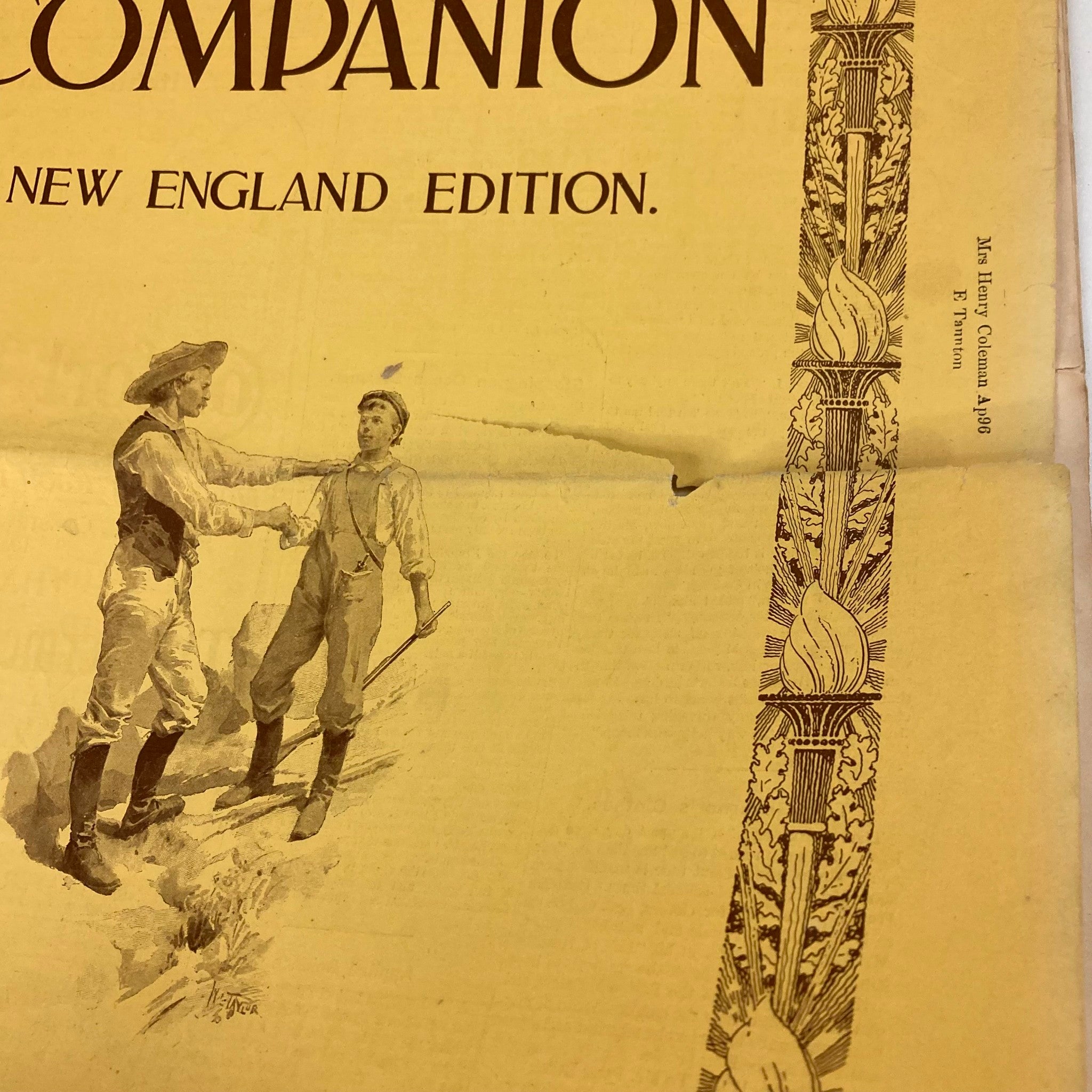 VTG The Youth's Companion Magazine June 11 1896 Honor Bright No Label