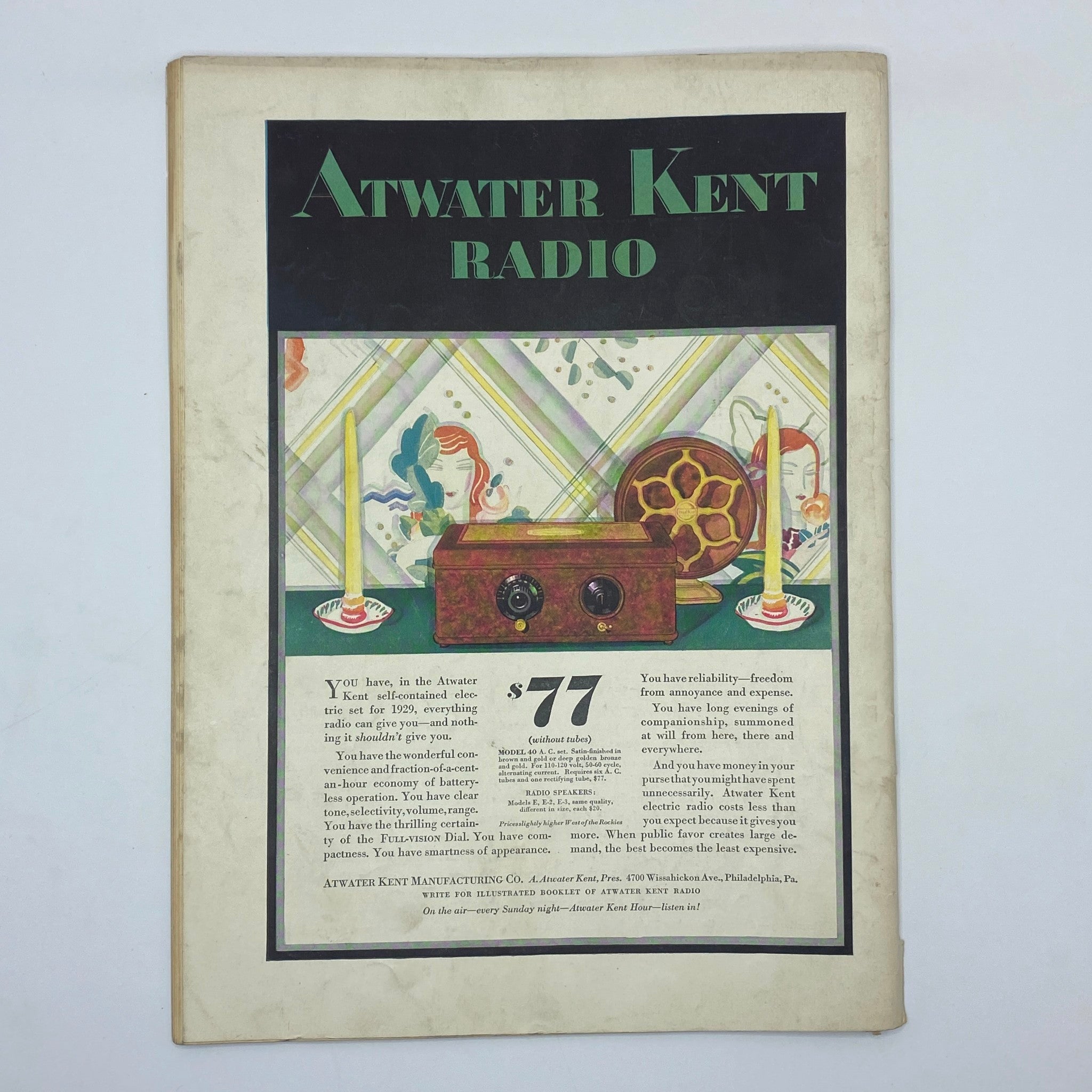 The New Yorker Complete Magazine August 18, 1928 Ilonka Karasz Cover VG