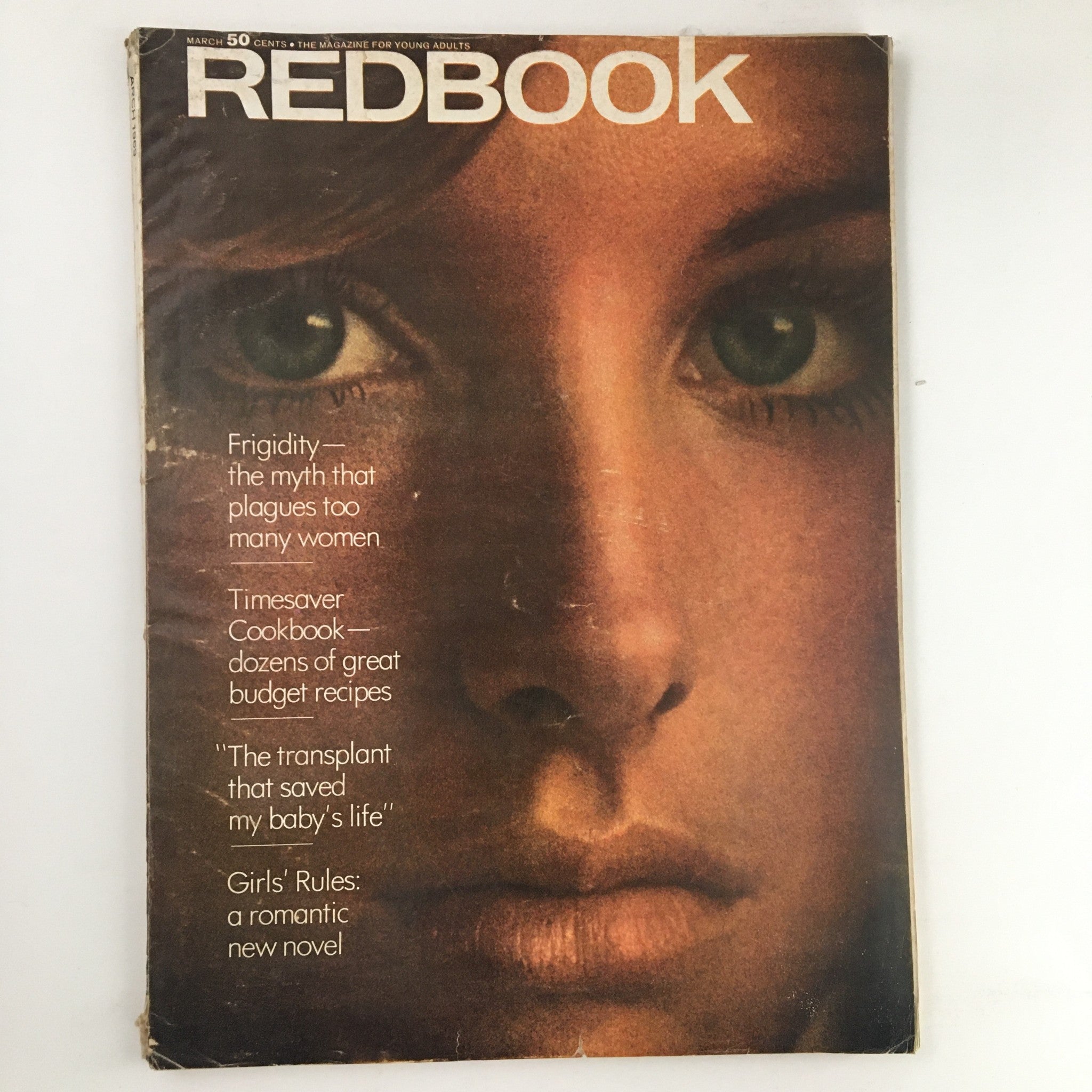 Redbook Magazine March 1969 Cover Photograph of Scotia McRae No Label