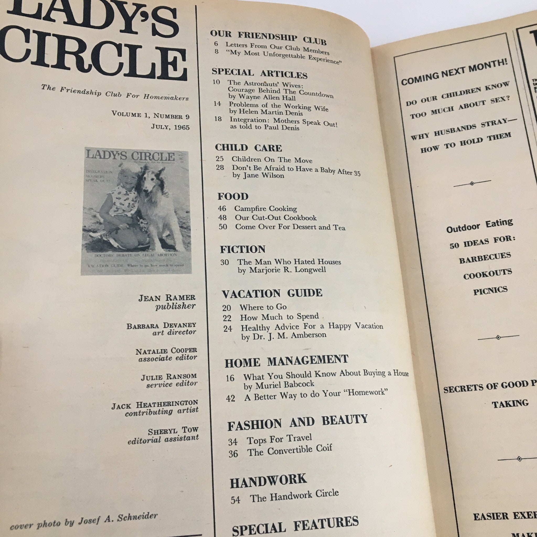 Lady's Circle Magazine July 1965 Doctor's Debate on Legal Abortion No Label