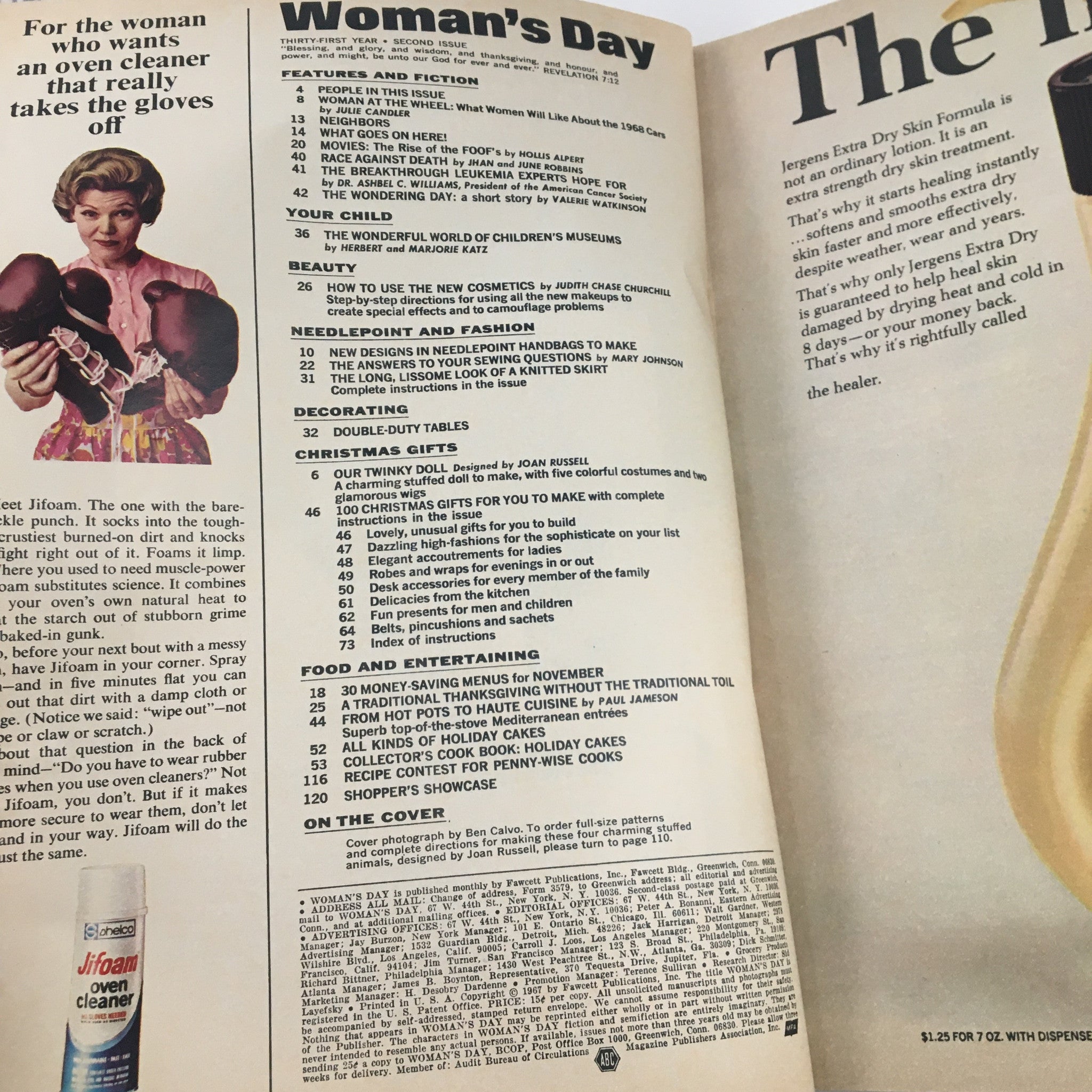 Woman's Day Magazine November 1967 Breakthrough Hope in Leukemia No Label