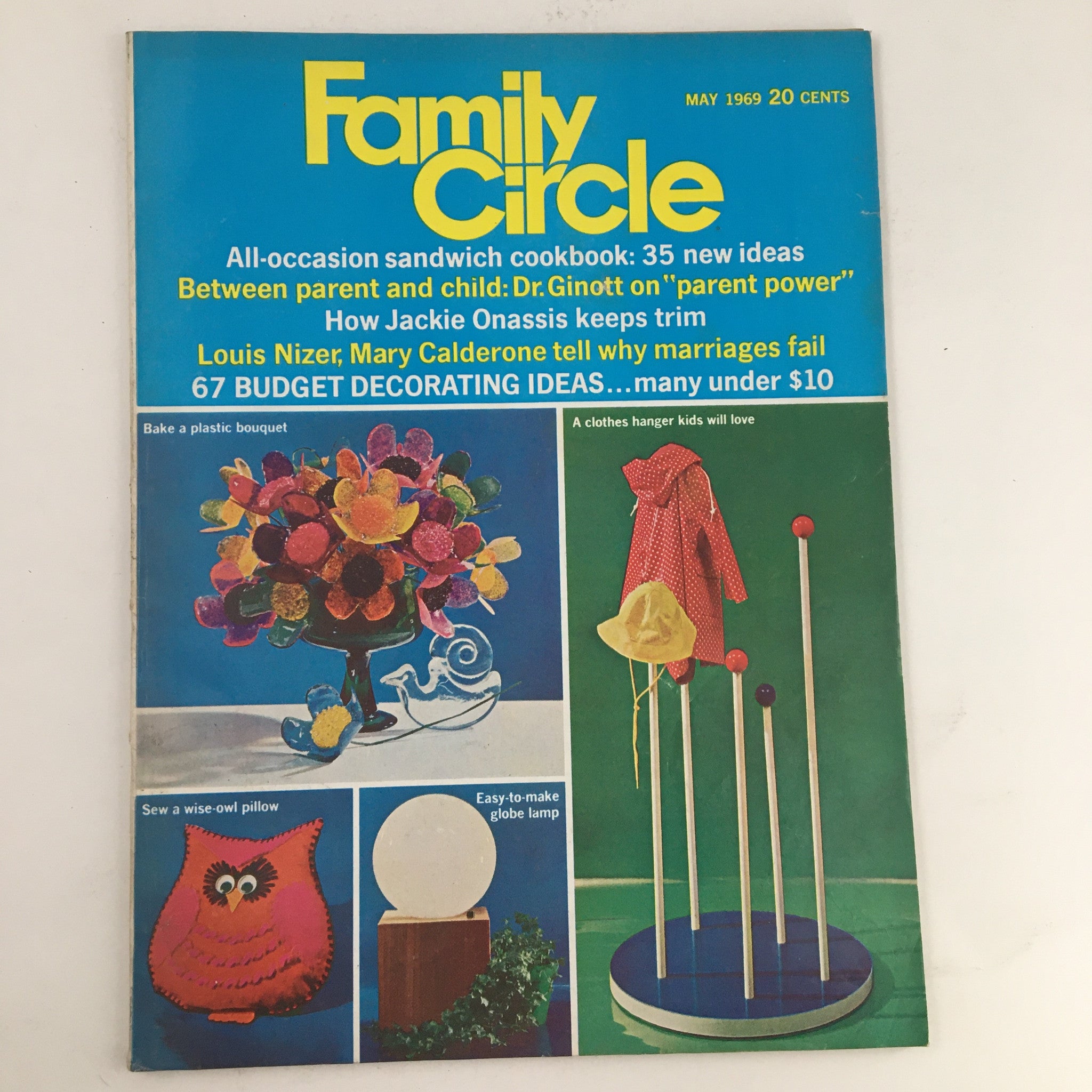 Family Circle Magazine May 1969 Louis Nizer & Mary Calderone Marriage No Label