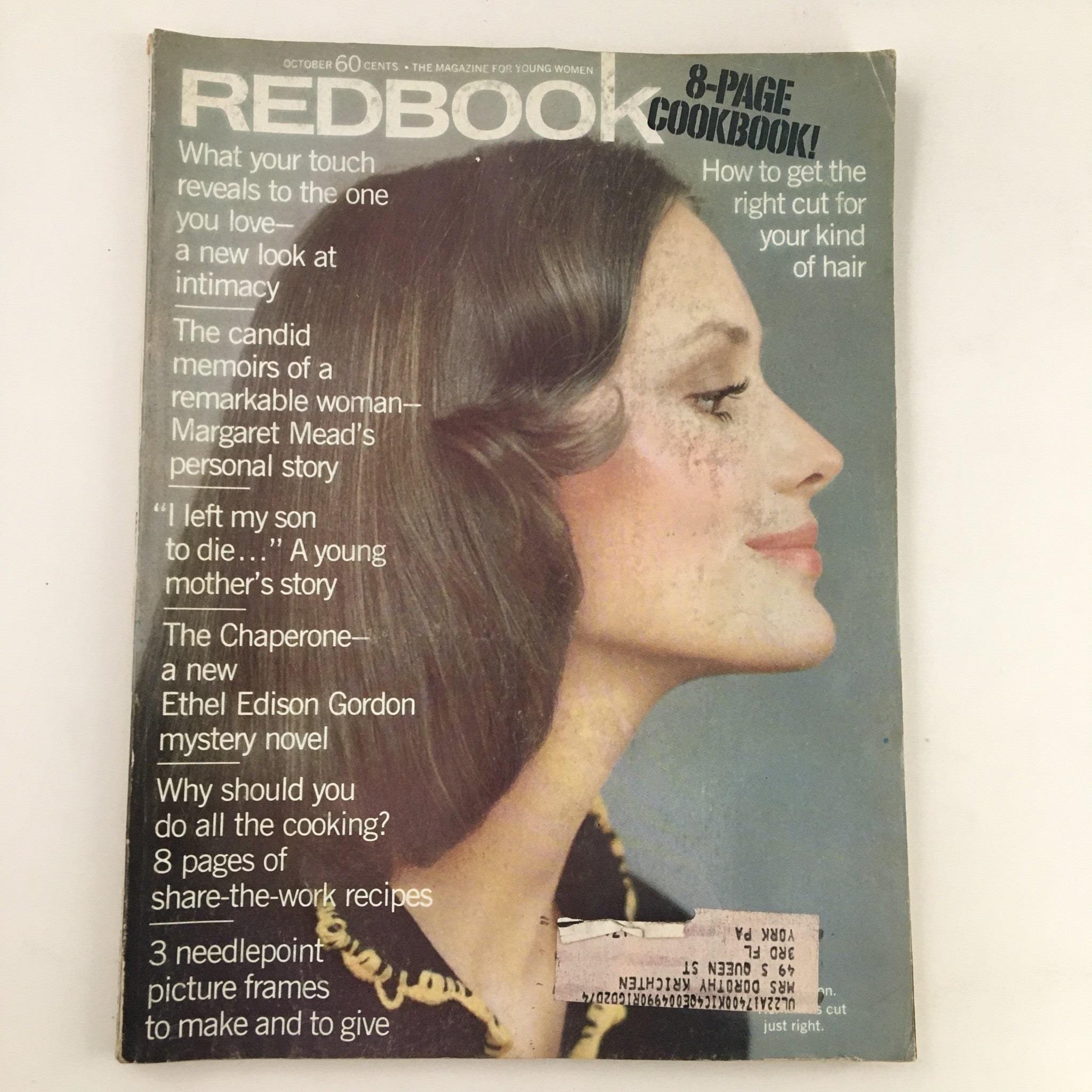 Redbook Magazine October 1972 Candid Memoirs of Margaret Mead's Personal Story