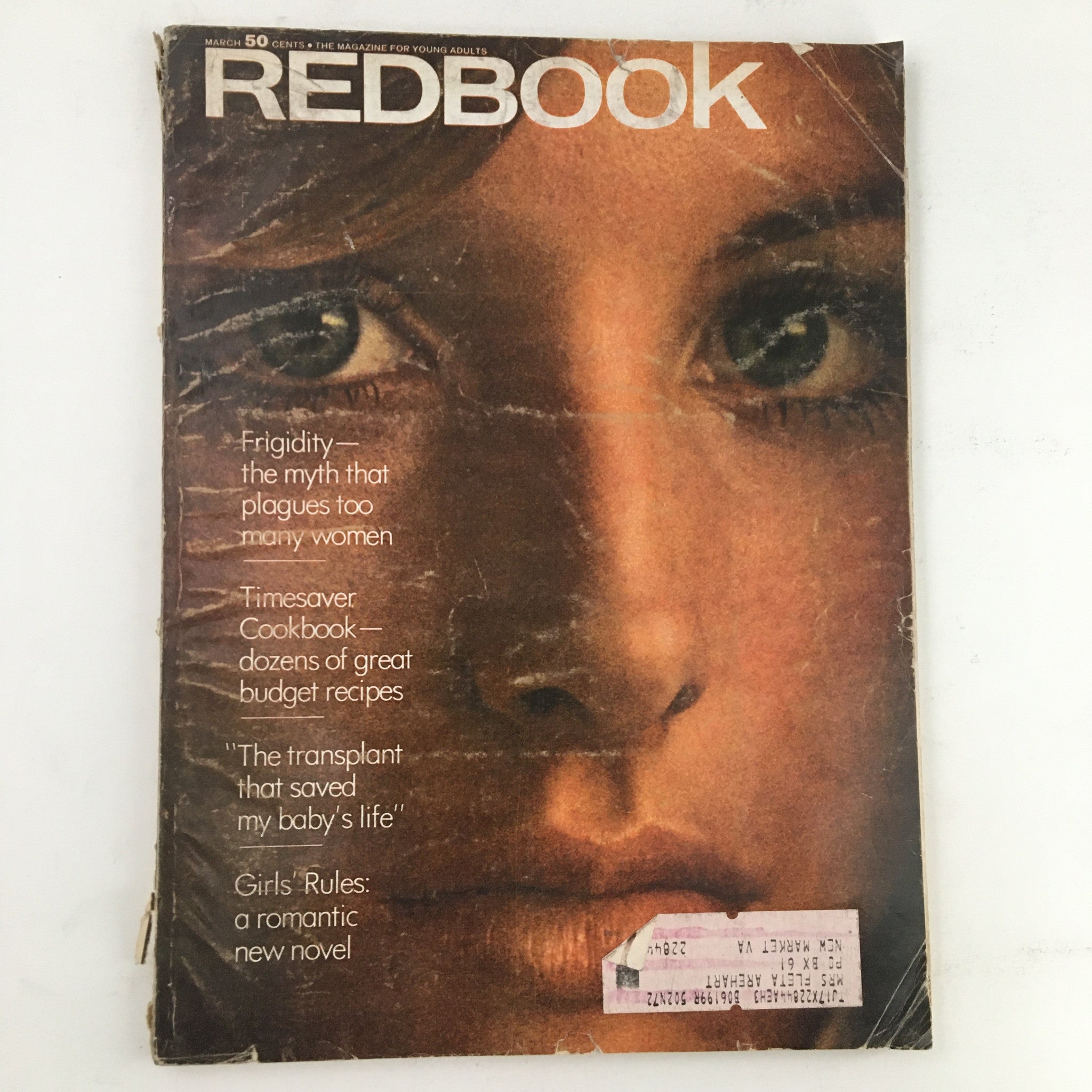 Redbook Magazine March 1969 Cover Photograph of Scotia McRae by William Cadge