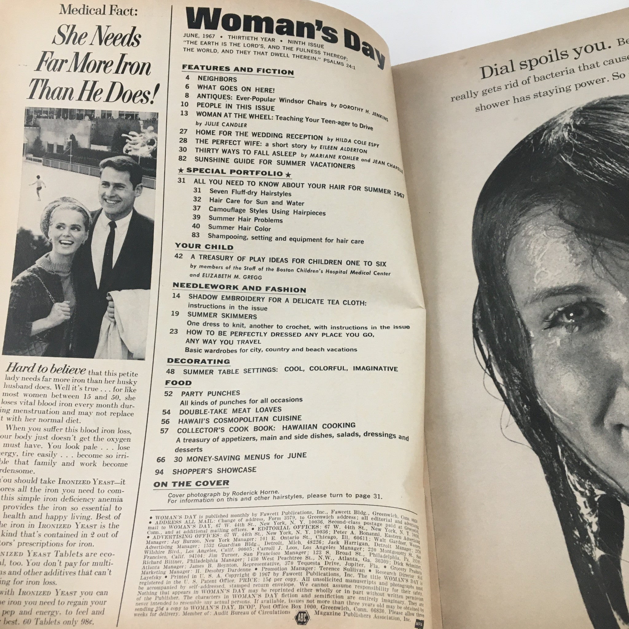 Woman's Day Magazine June 1967 Sunshine Guide For Summer Vacationers No Label