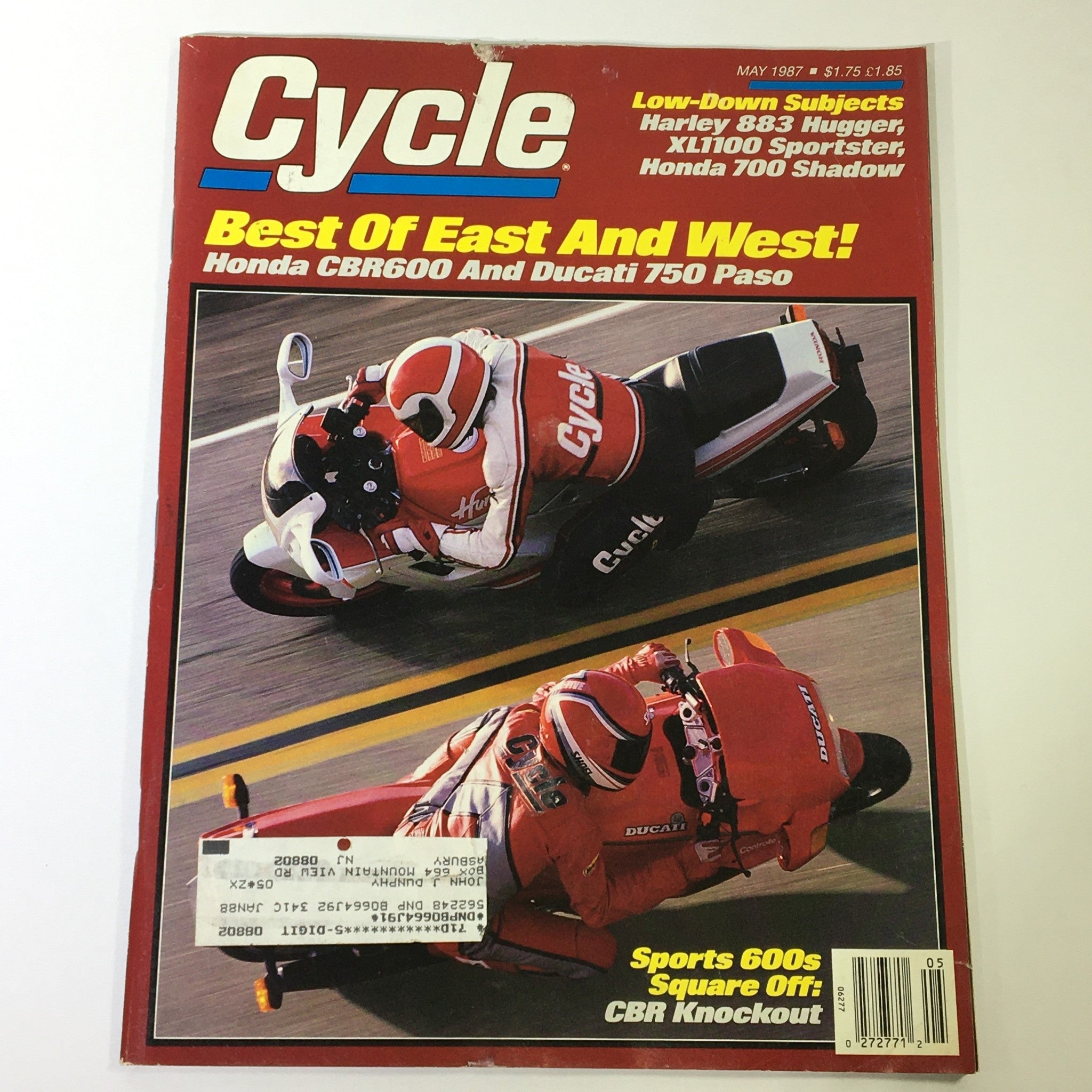 VTG Cycle Magazine May 1987 - Harley 883 Hugger / XL1100 Sportster / Honda 700