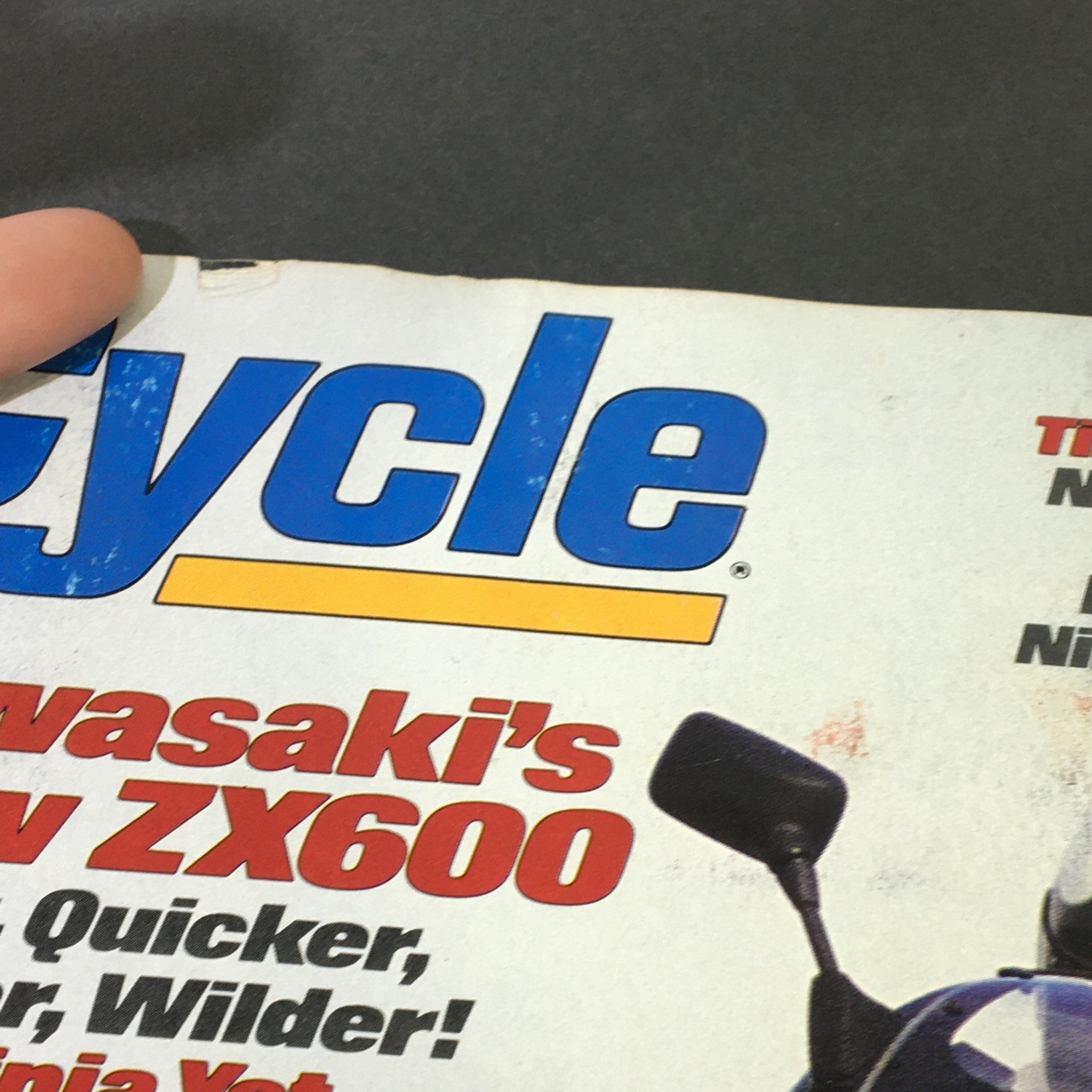 VTG Cycle Magazine August 1987 - Kawasaki ZX600 / Honda CBR600 / Ninja 600