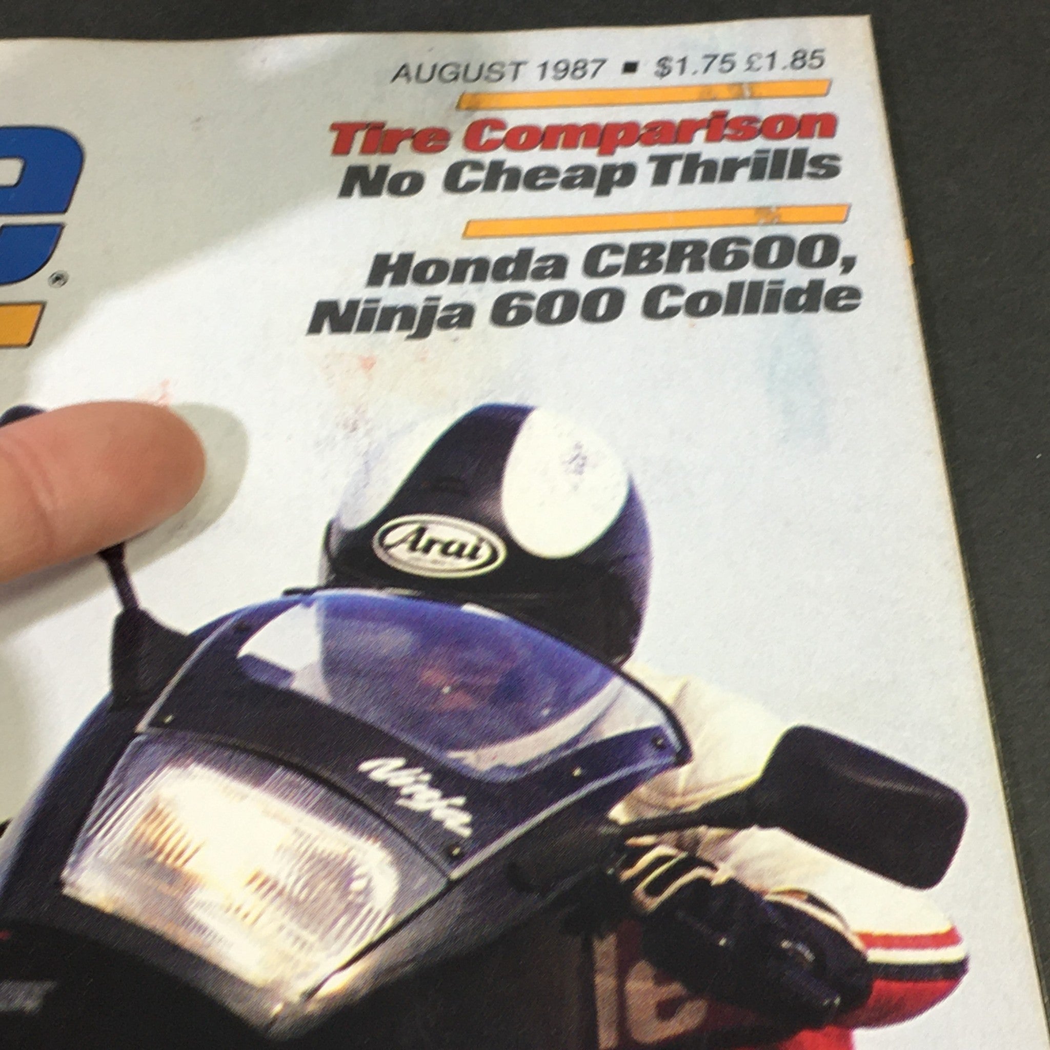 VTG Cycle Magazine August 1987 - Kawasaki ZX600 / Honda CBR600 / Ninja 600