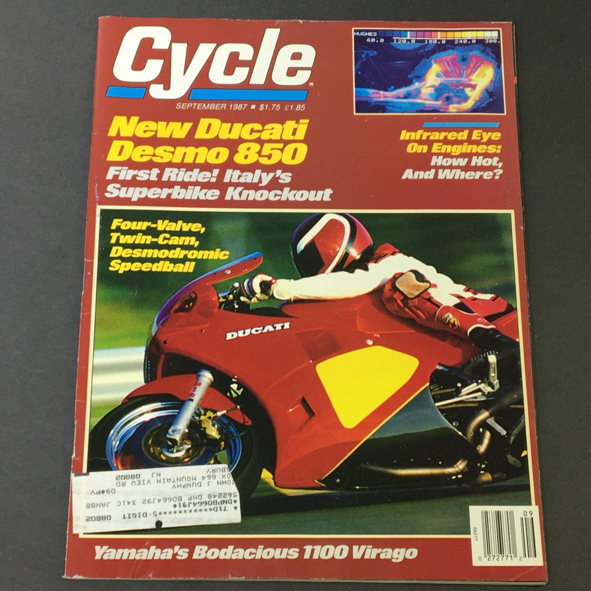 VTG Cycle Magazine September 1987 - Ducati Desmo 850 / Yamaha 1100 Virago