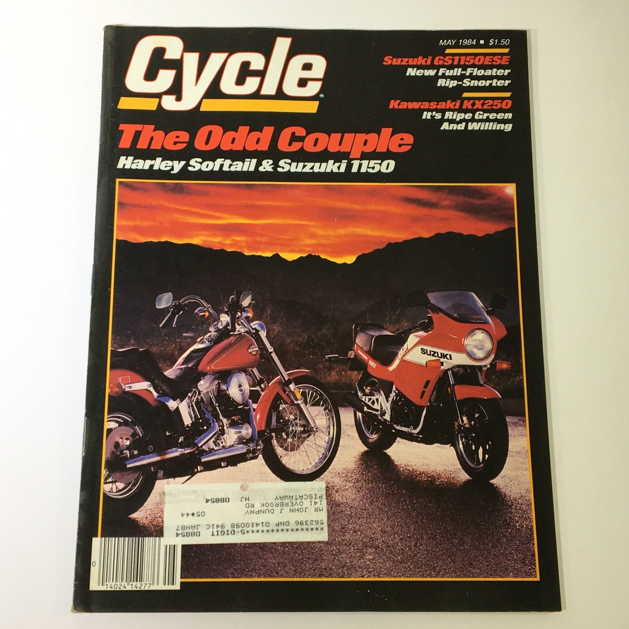 VTG Cycle Magazine May 1984 - Suzuki GS1150ESE / Kawasaki KX250 / Suzuki 1150