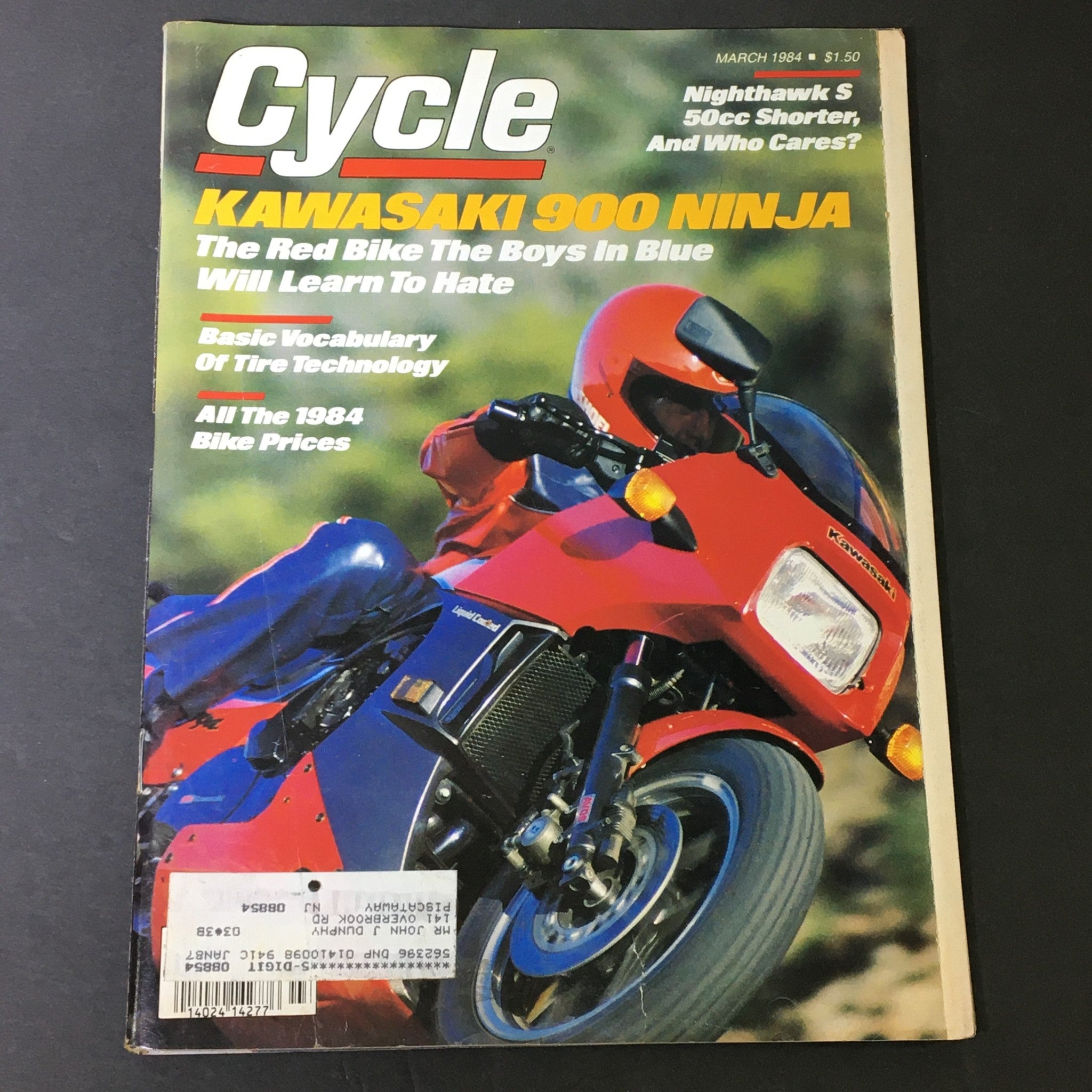 VTG Cycle Magazine March 1984 - Nighthawk S / Kawasaki 900 Ninja / Bike Prices