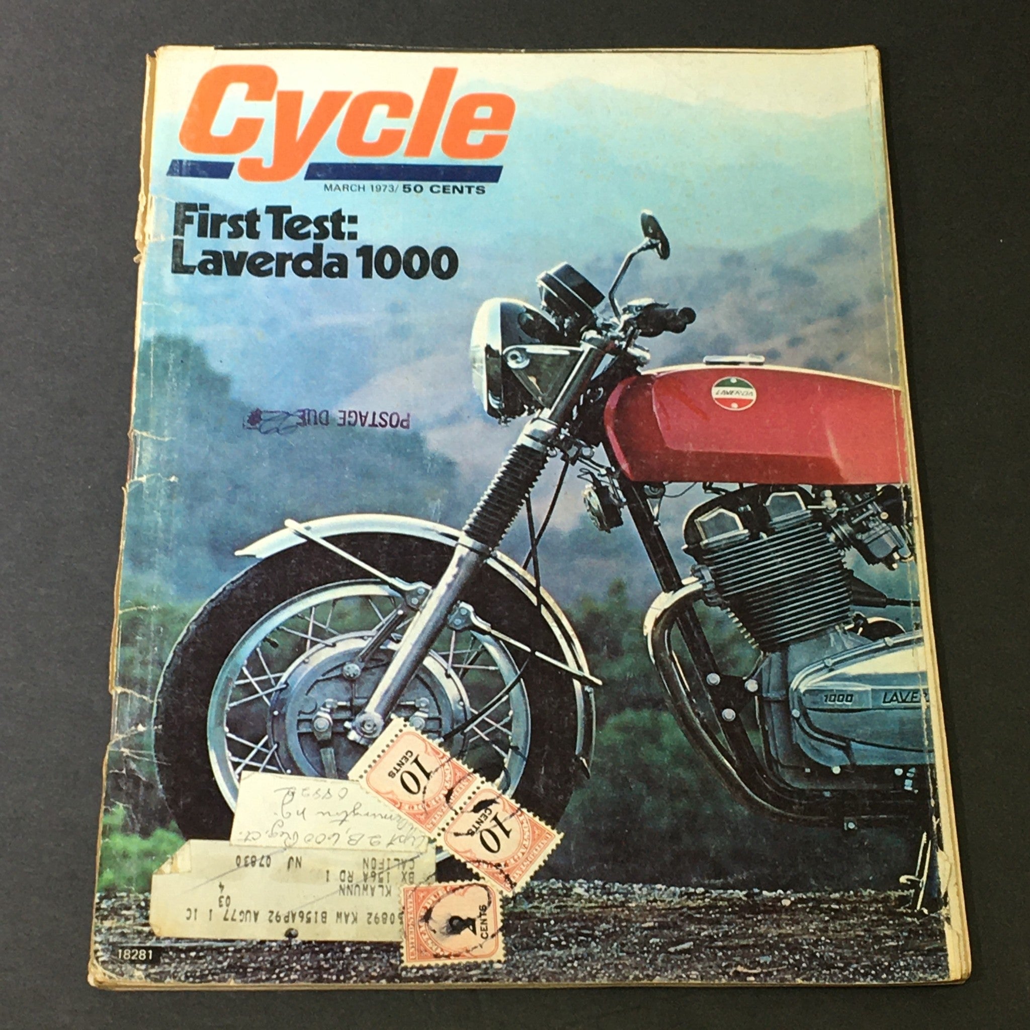 VTG Cycle Magazine March 1973 - The First Test of Laverda 1000