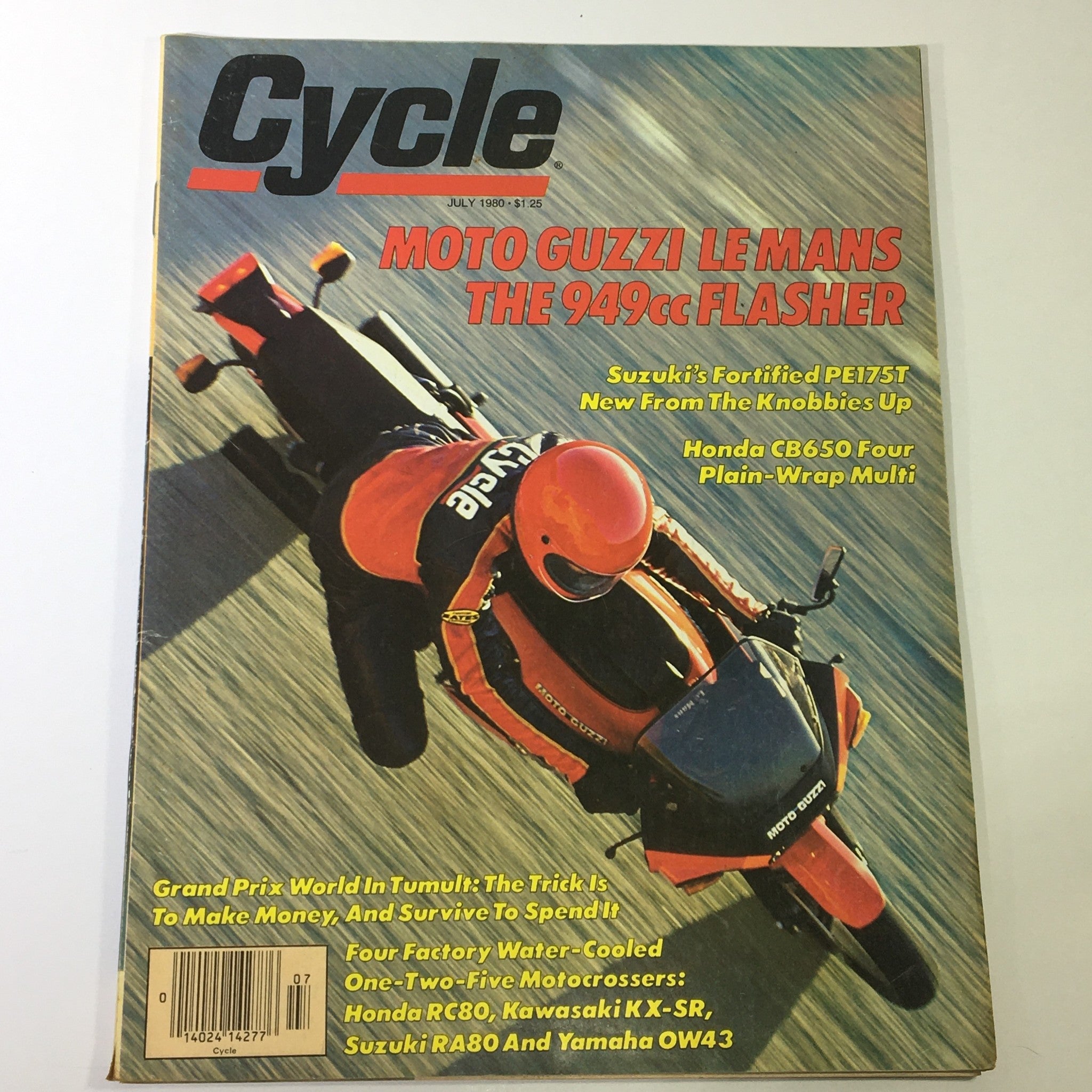 VTG Cycle Magazine July 1980 - Moto Guzzi Le Mans 949cc Flasher / Honda CB650-4