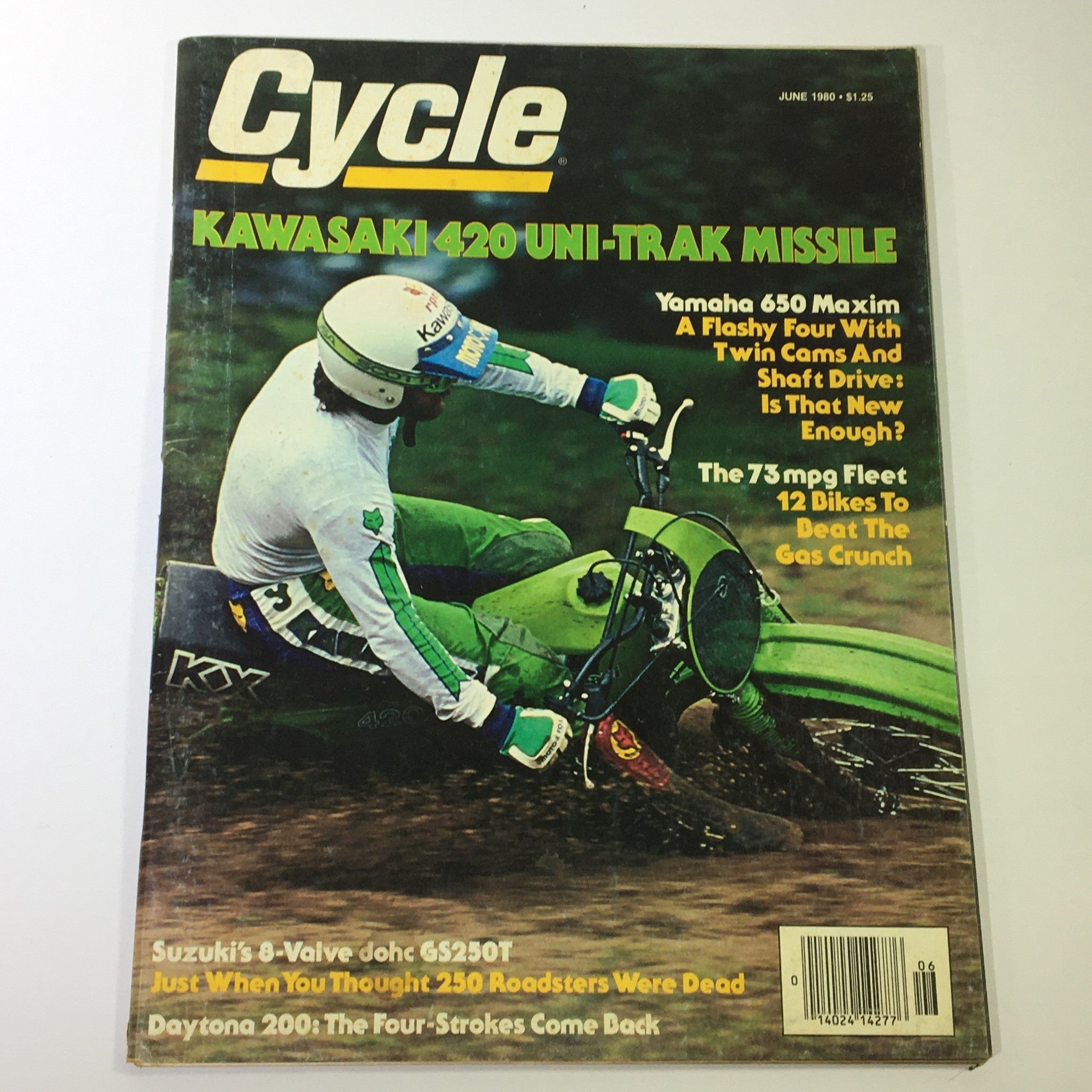 VTG Cycle Magazine June 1980 - Kawasaki 420 Uni-Trak Missile / Yamaha 650 Maxim