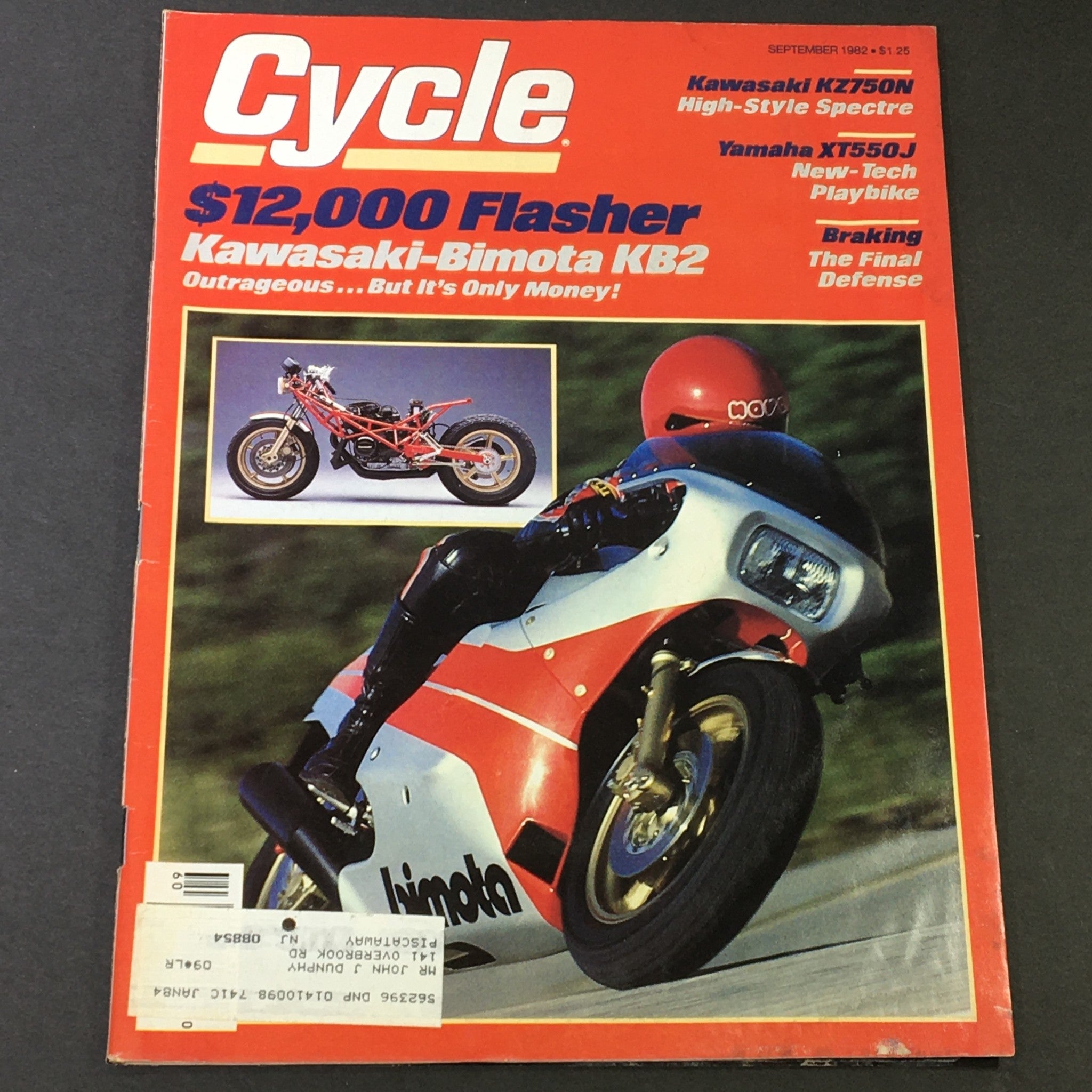 VTG Cycle Magazine September 1982 - Kawasaki-Bimota KB2 & Kawasaki KZ750N