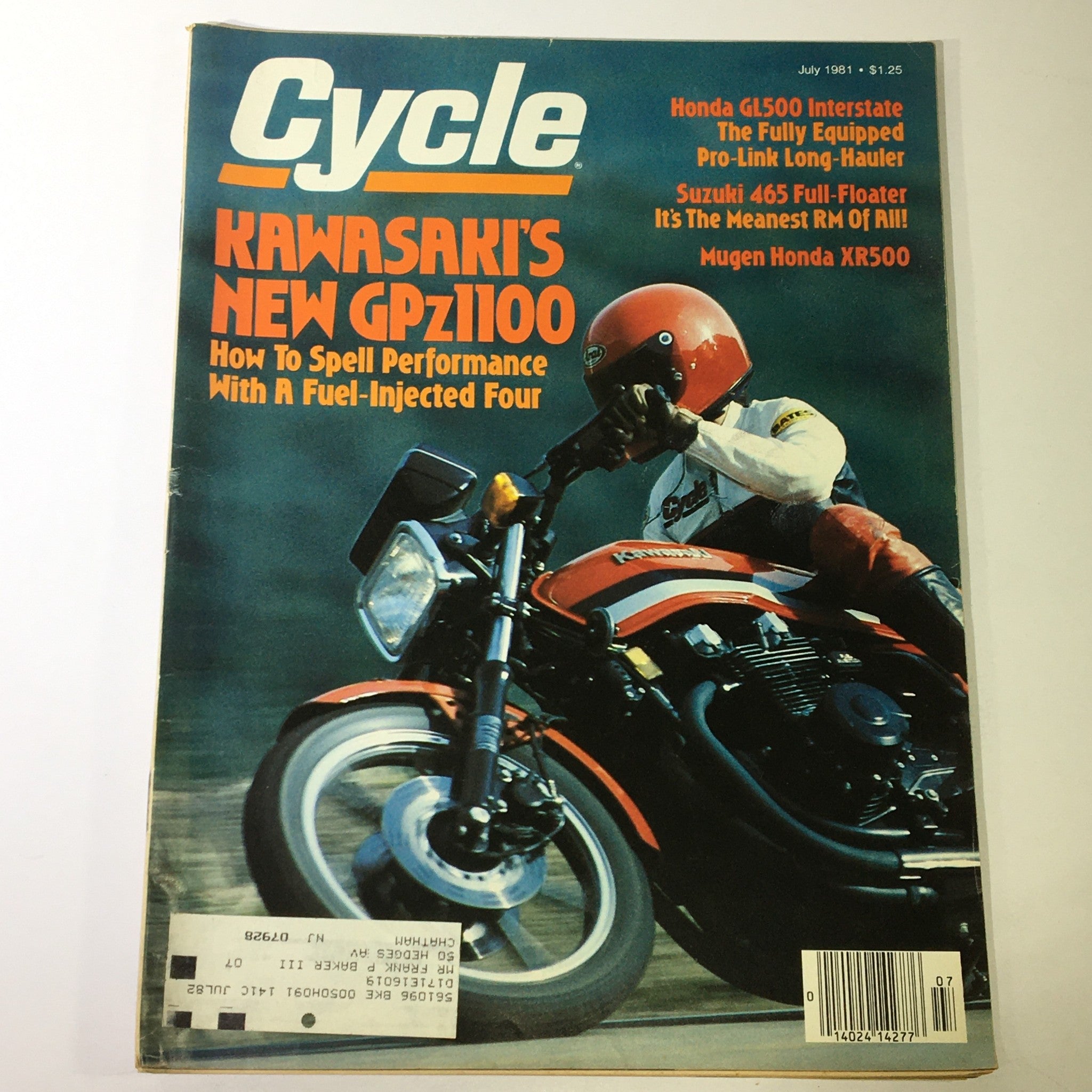 VTG Cycle Magazine July 1981 - Honda GL500 / Suzuki 465 / Kawasaki GPz1100