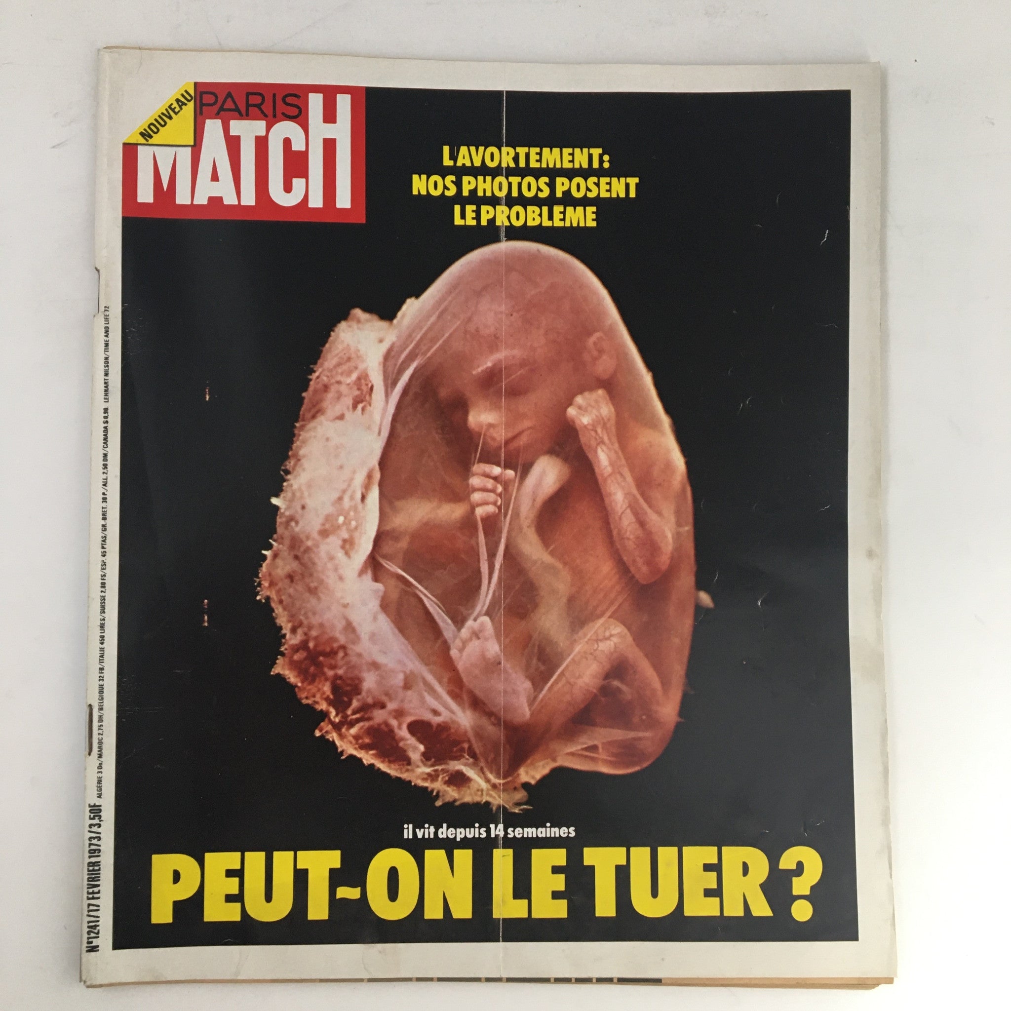 Paris Match Magazine February 1973 Nos Photos Posent Le Probleme No Label