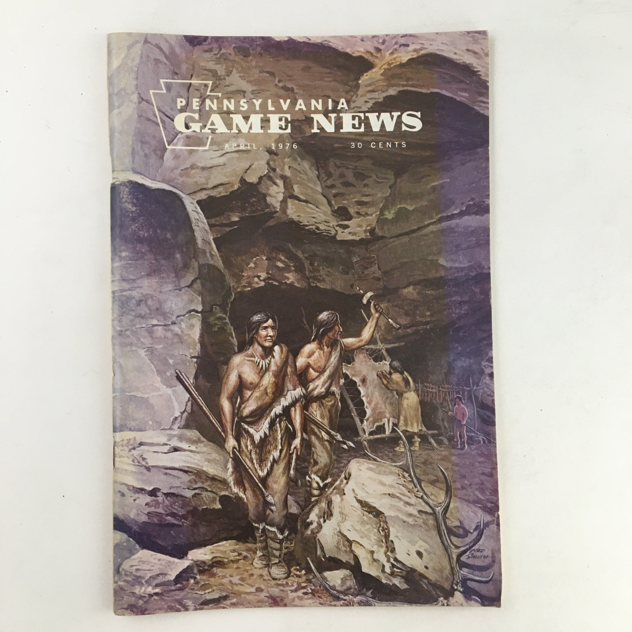 Pennsylvania Game News April 1976 Meadowcroft Hunting Camp of the Ancients