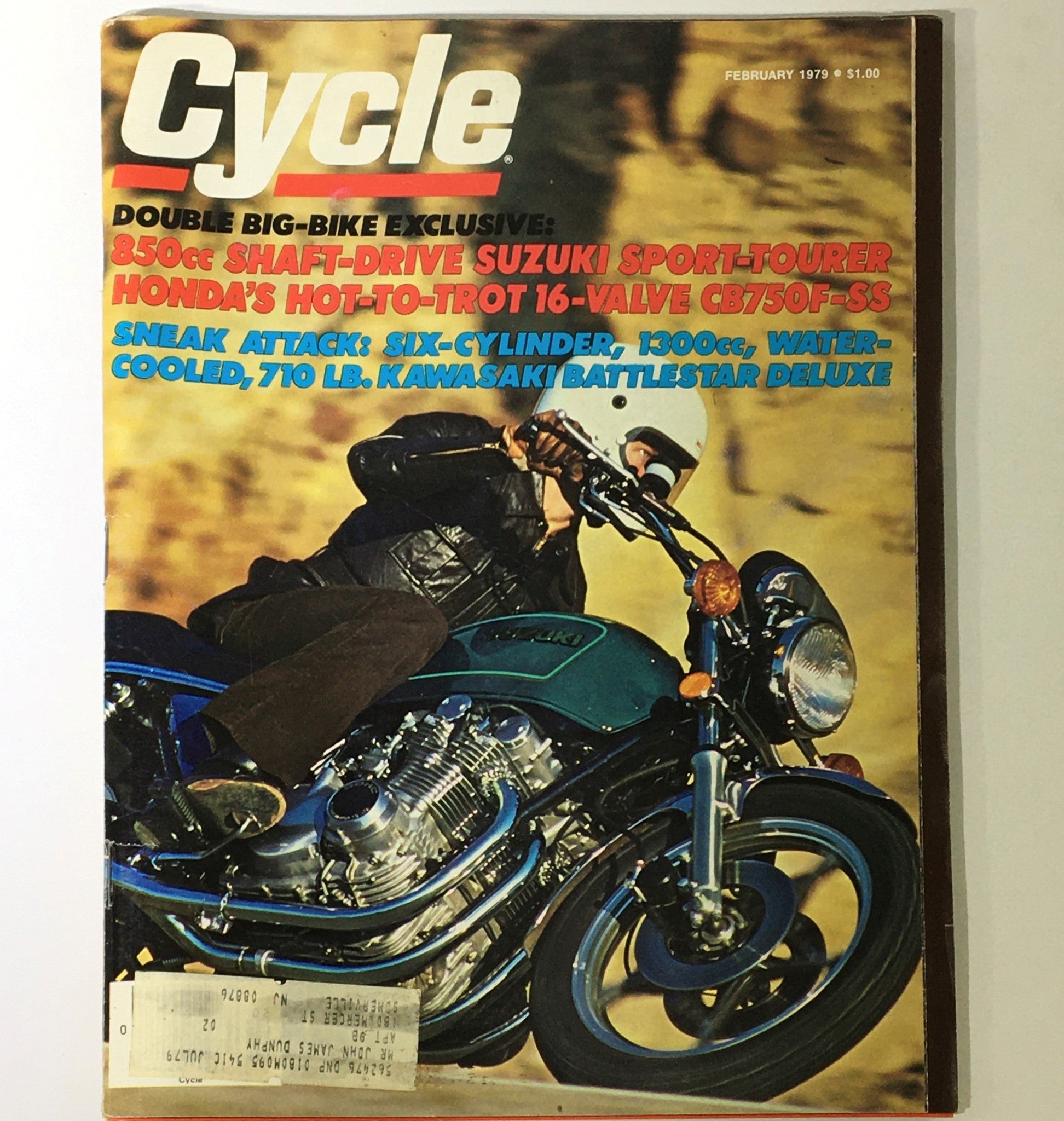 VTG Cycle Magazine February 1979 - Suzuki Sport-Tourer / Honda CB750F-SS