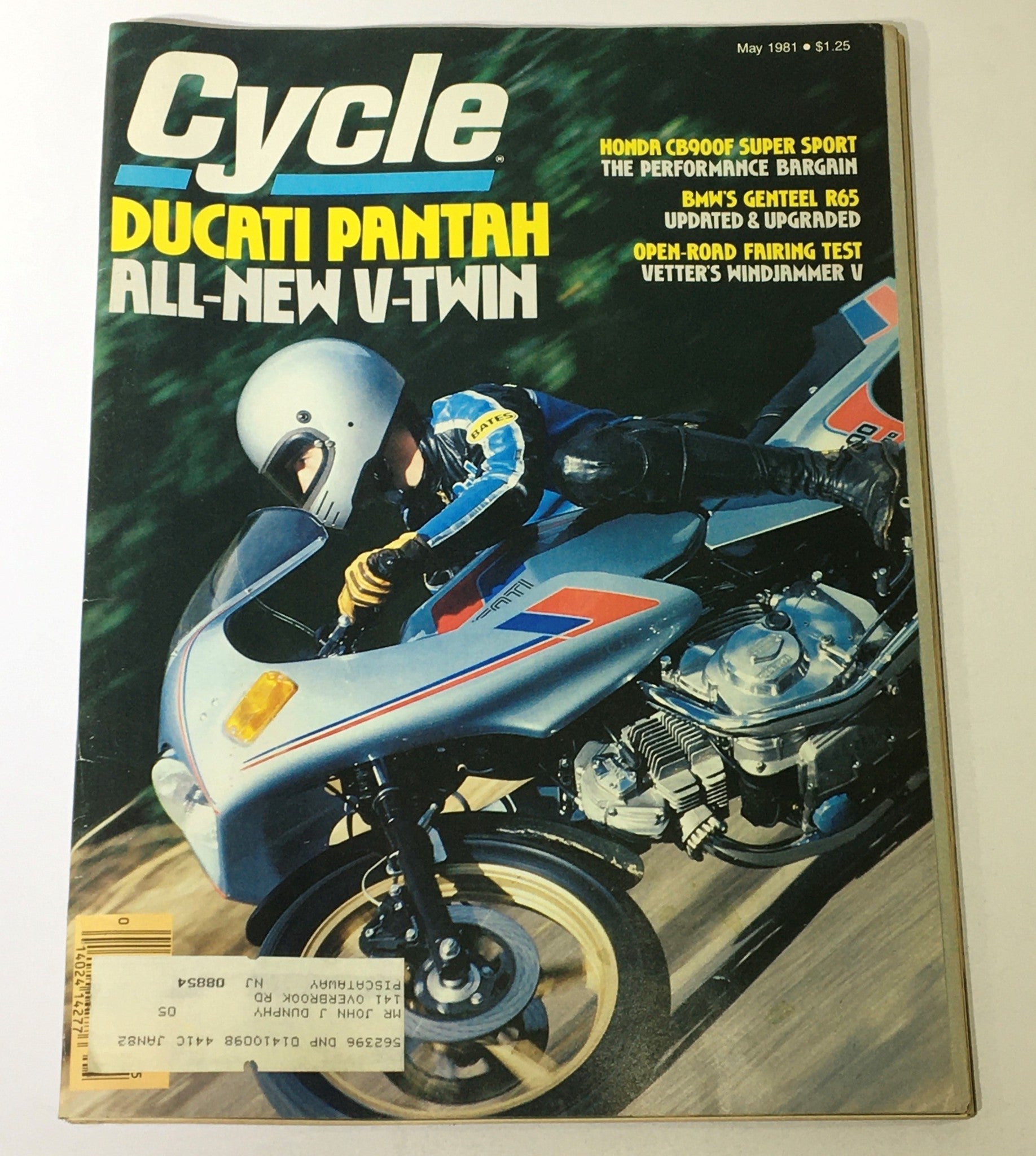 VTG Cycle Magazine May 1981 - Ducati Pantah V-Twin / Honda CB900F Super Sport