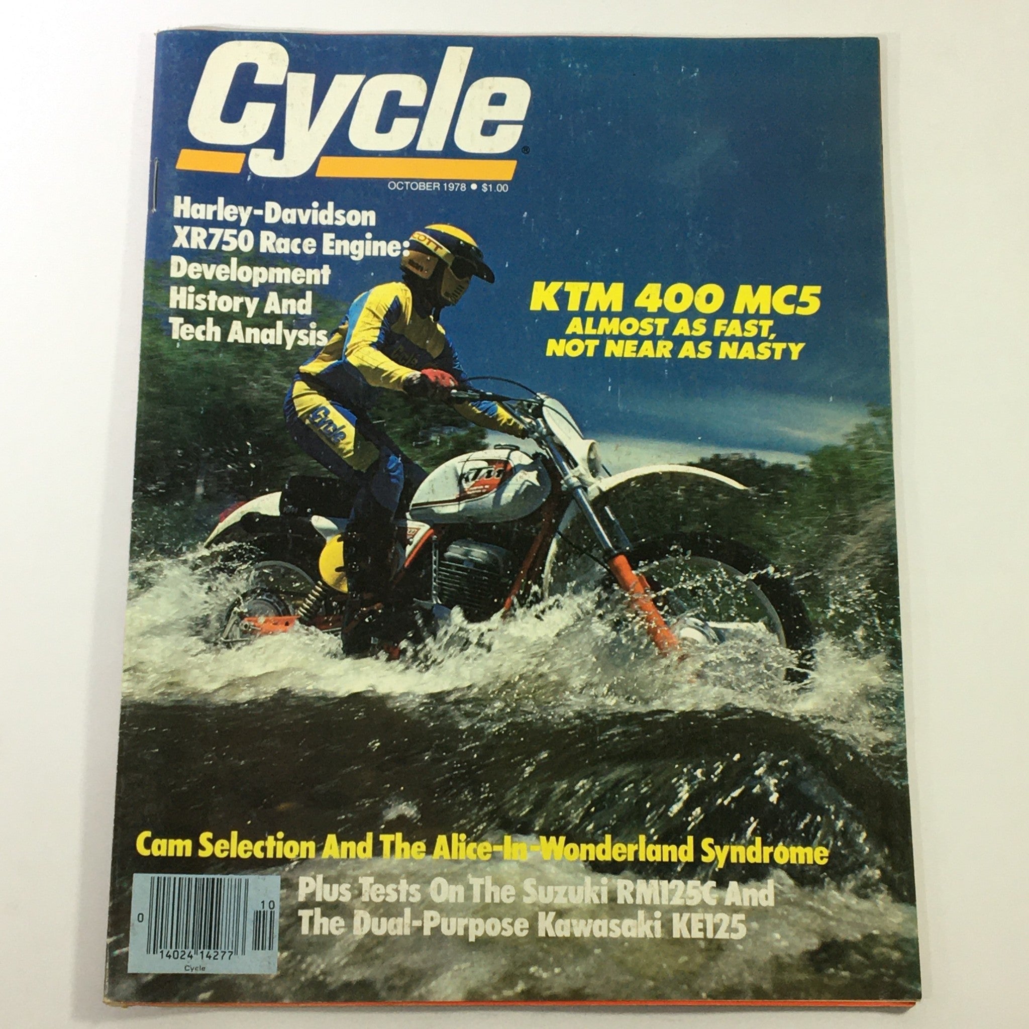 VTG Cycle Magazine October 1978 - Harley-Davidson XR750 Race / KTM 400 MC5