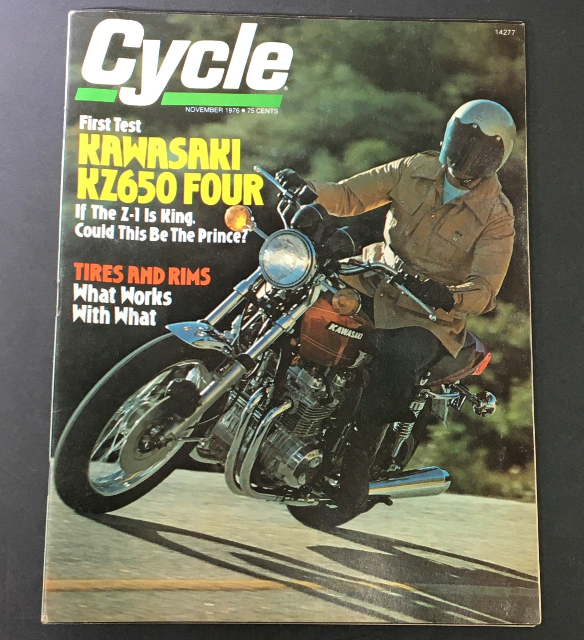 VTG Cycle Magazine November 1976 - Kawasaki KZ650 Four / Tires and Rims