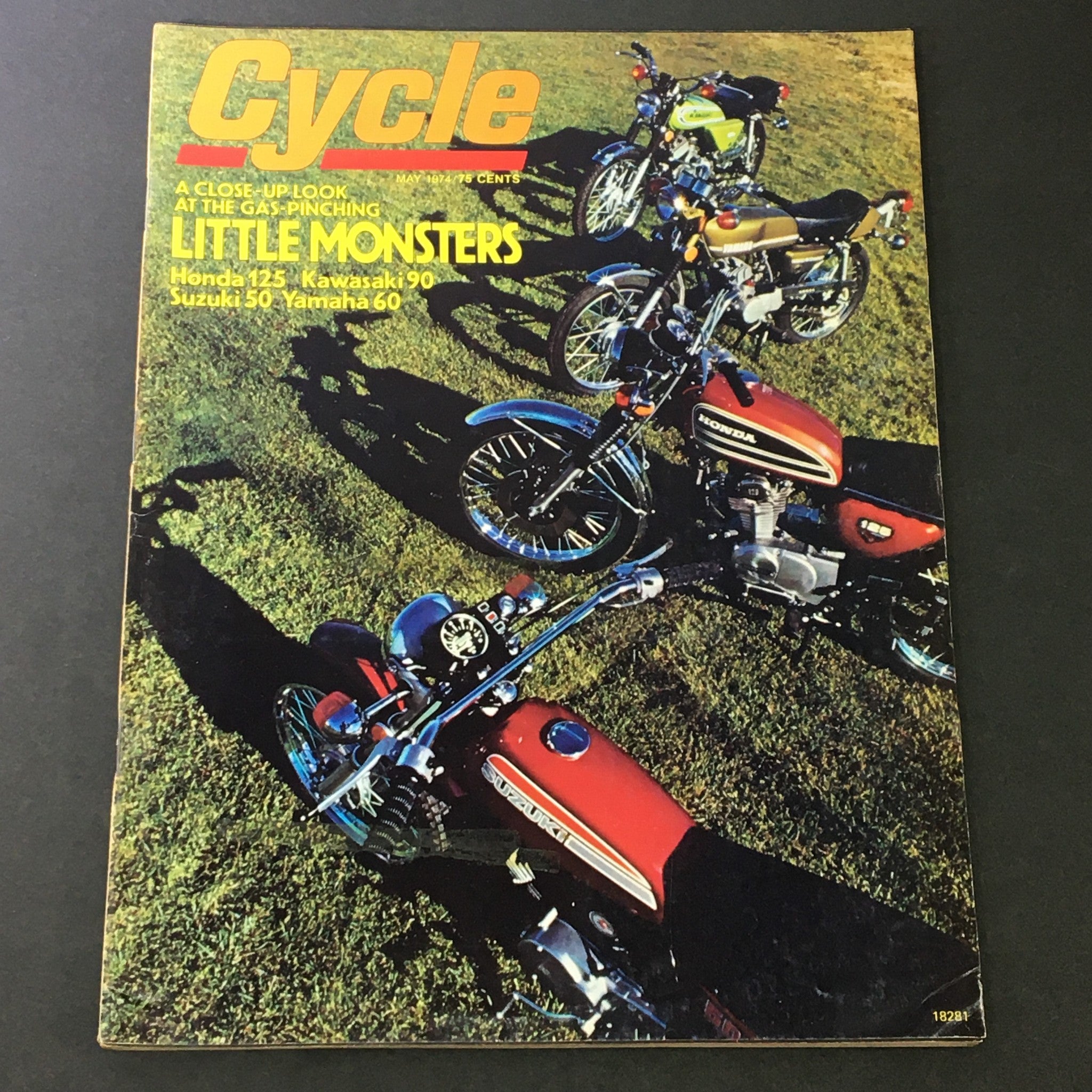 VTG Cycle Magazine May 1974 - Honda 125 / Kawasaki 90 / Suzuki 50 / Yamaha 60