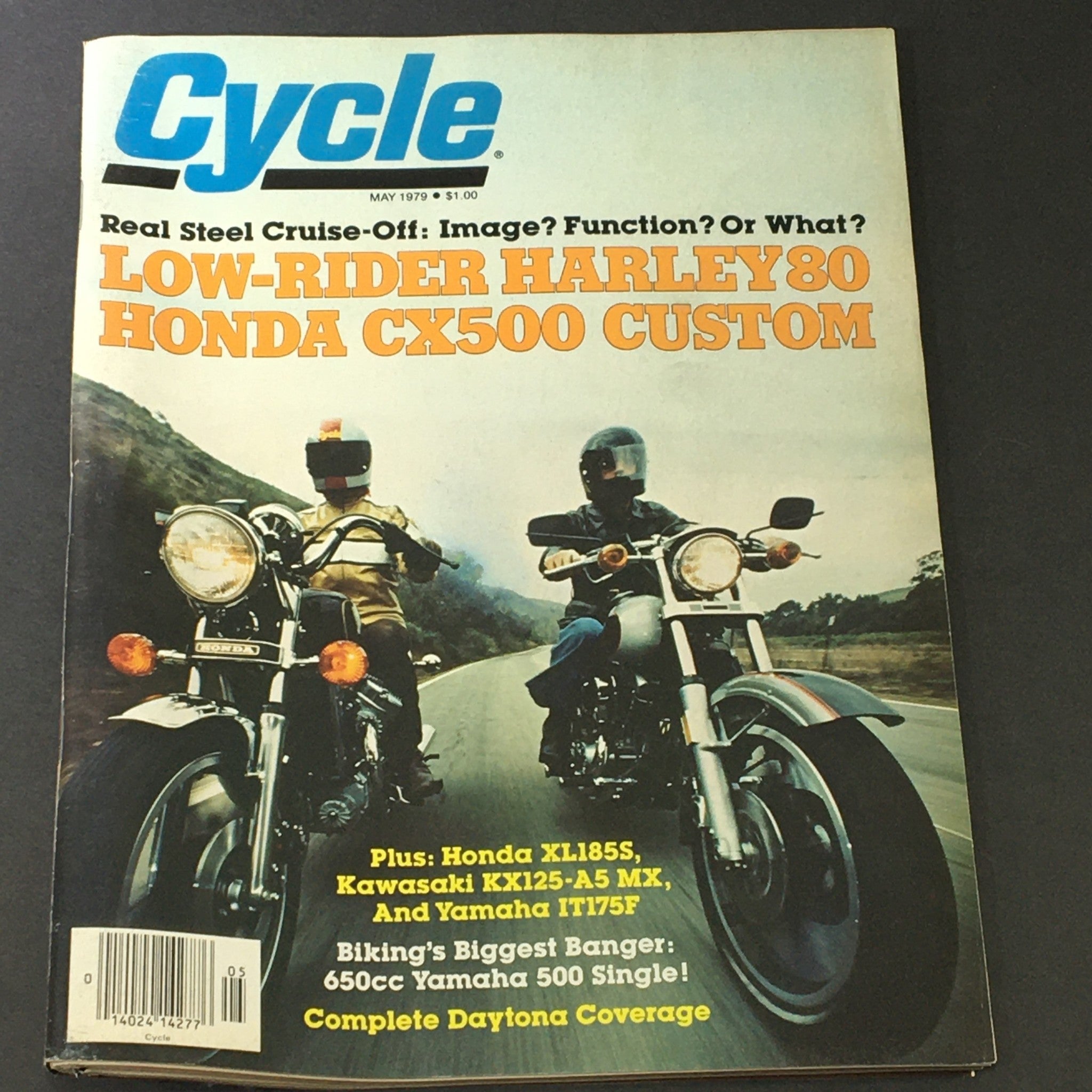 VTG Cycle Magazine May 1979 - Honda XL185S ,Kawasaki KX125-A5 MX & Yamaha IT175F