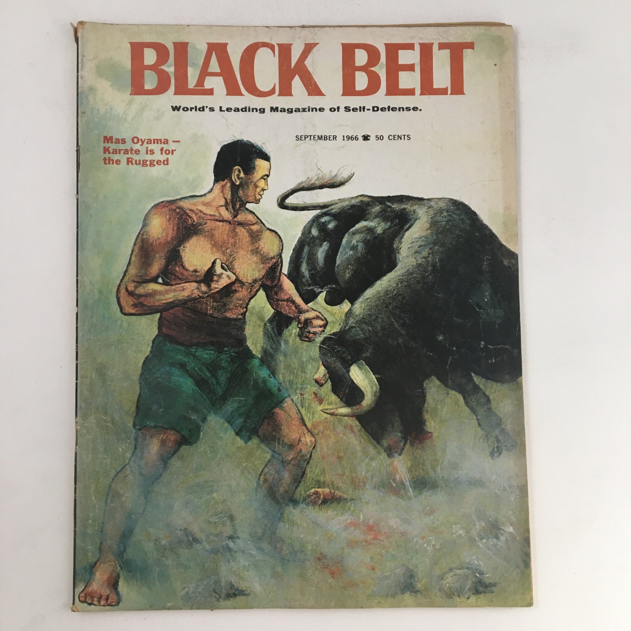 Black Belt Magazine September 1966 Mas Oyama Karate is for The Rugged  No Label