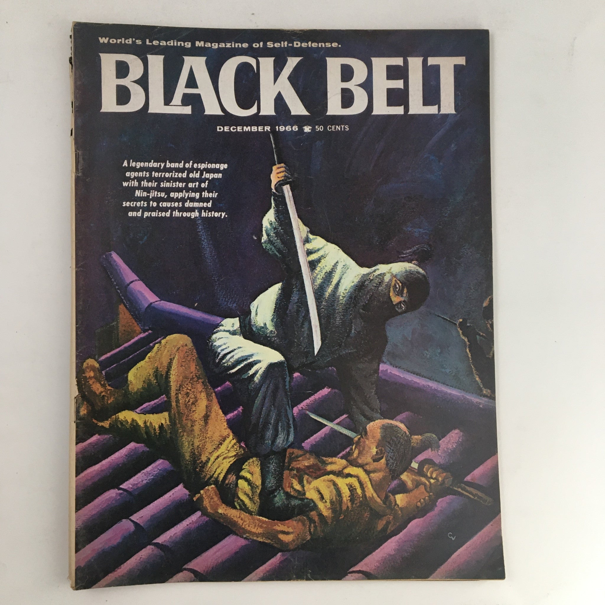 Black Belt Magazine December 1966 Ninjitsu & Holland's Judo Threat No Label