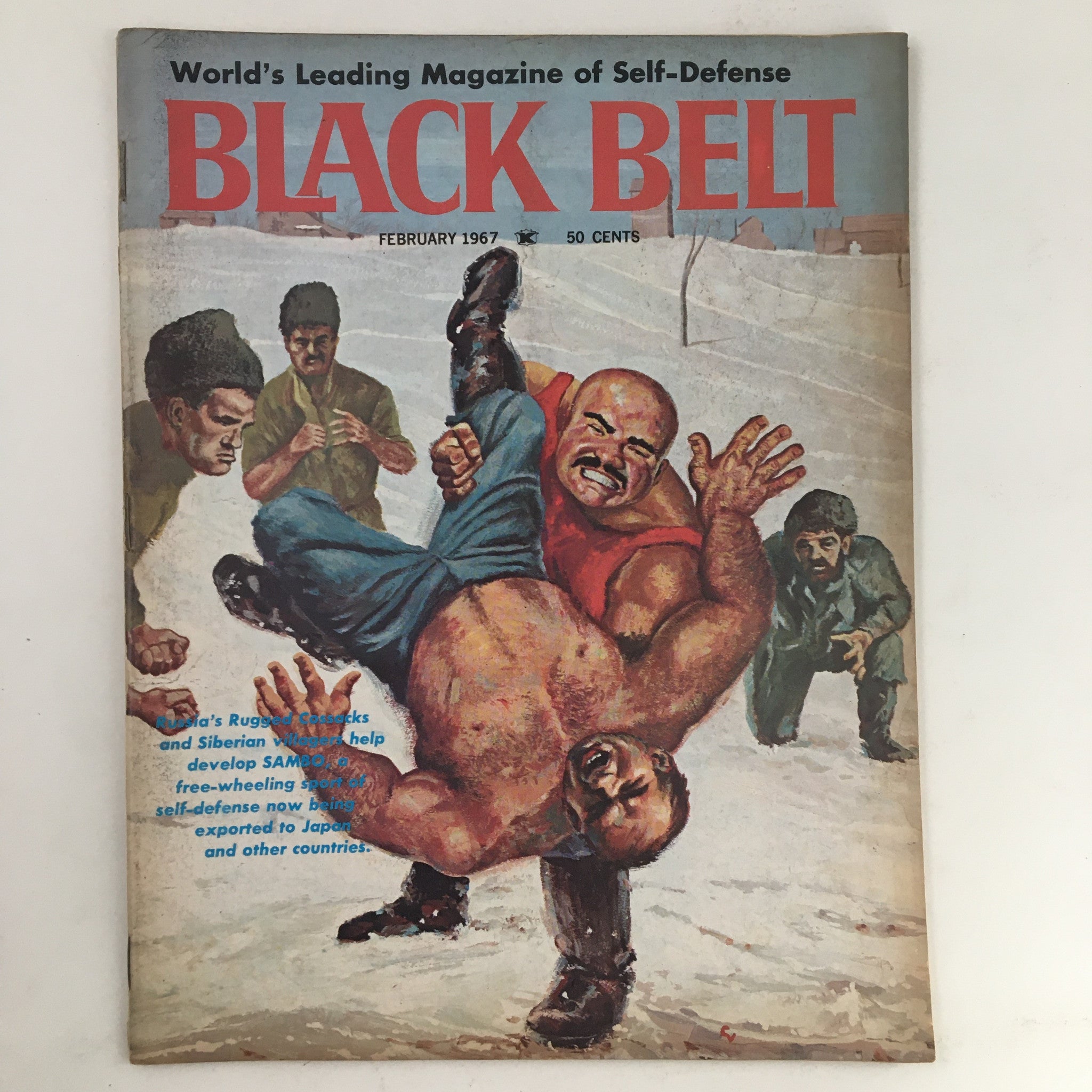 Black Belt Magazine February 1967 Russian Sambo Distinct Soviet No Label