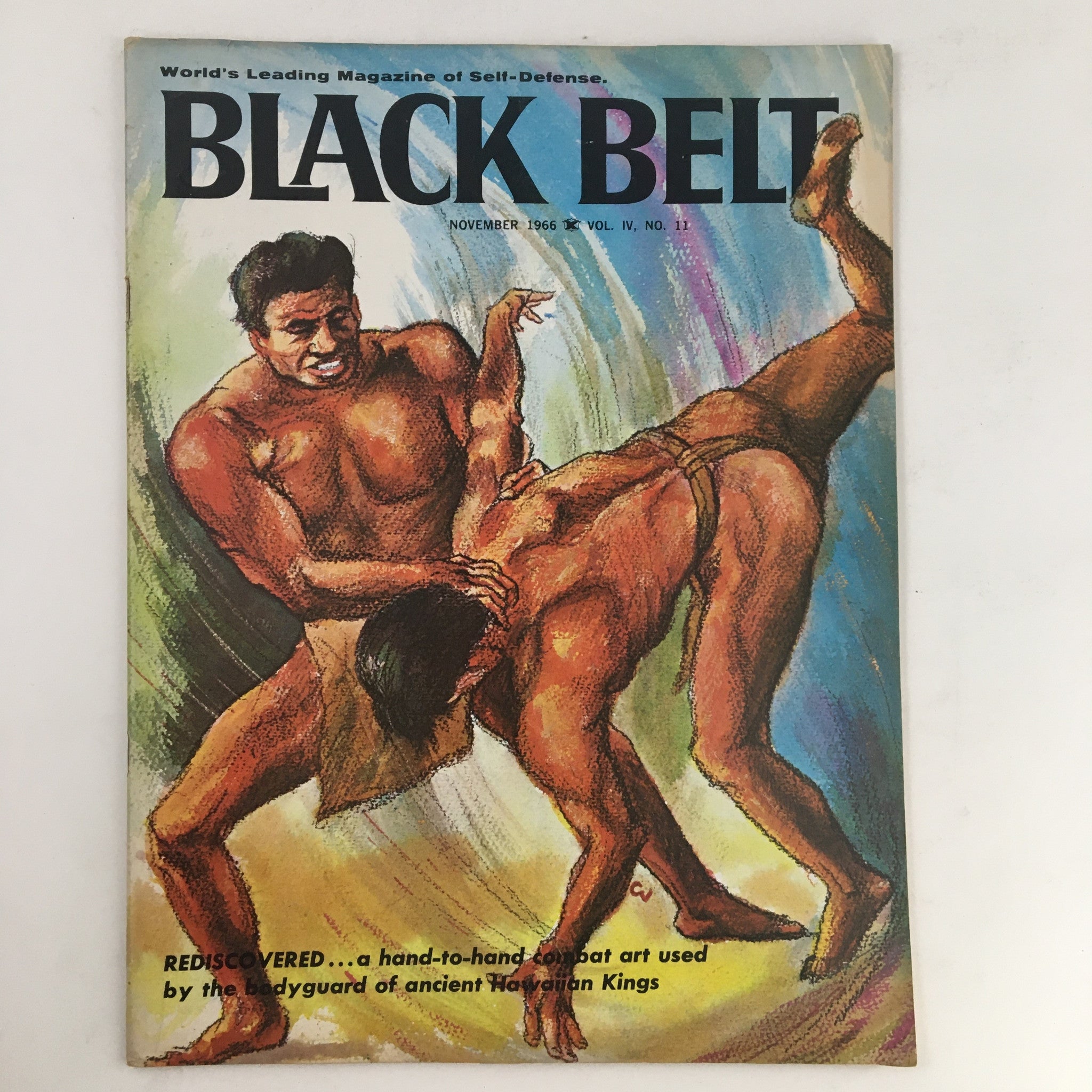 Black Belt Magazine November 1966 Lua Art of Self-Defense in Hawaii No Label