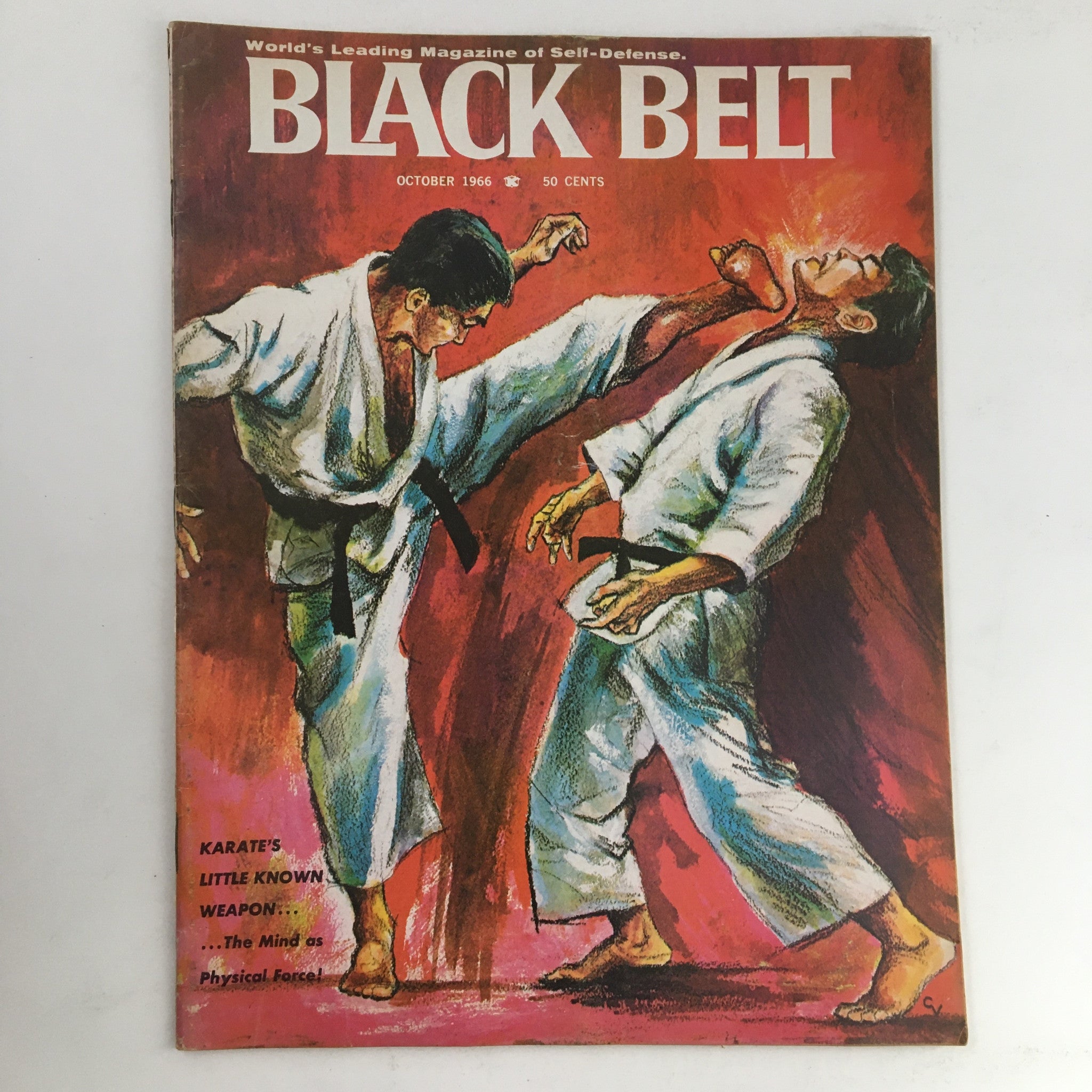 Black Belt Magazine October 1966 Mind-Force Principle The Ki & The Chi No Label