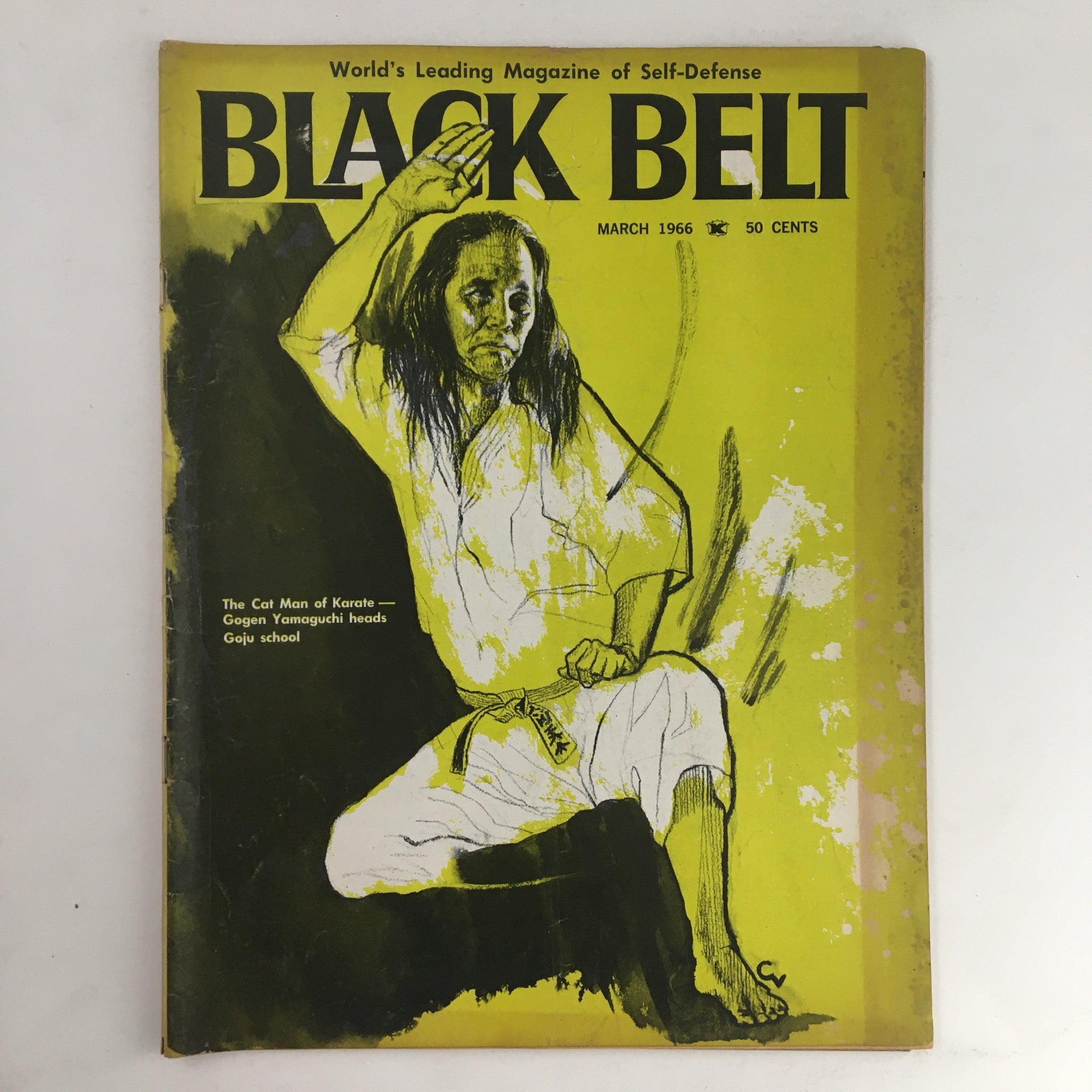 Black Belt Magazine March 1966 Gogen Yamaguchi The Cat Man of Karate No Label