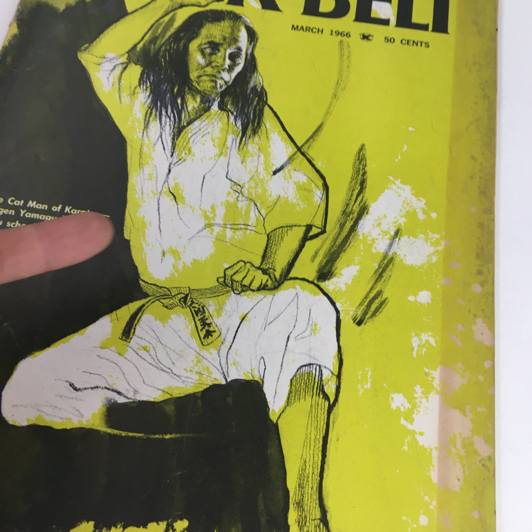 Black Belt Magazine March 1966 Gogen Yamaguchi The Cat Man of Karate No Label