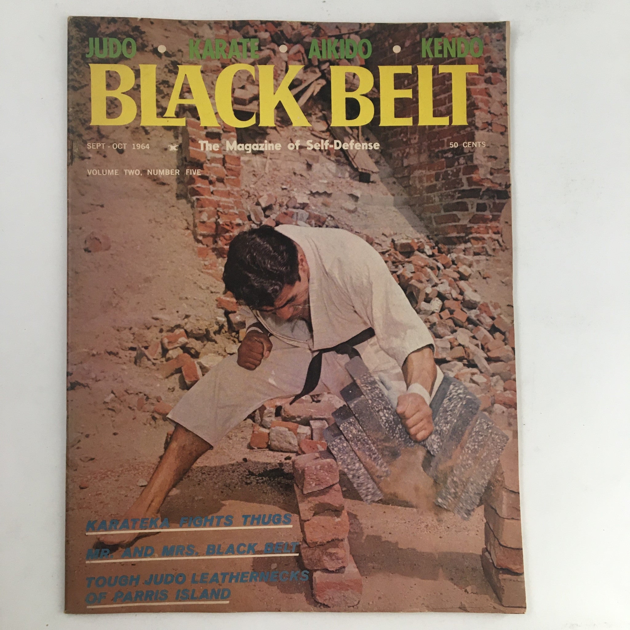 Black Belt Magazine September 1964 Vol. 2 No. 5 Sensei Tak Kubota No Label